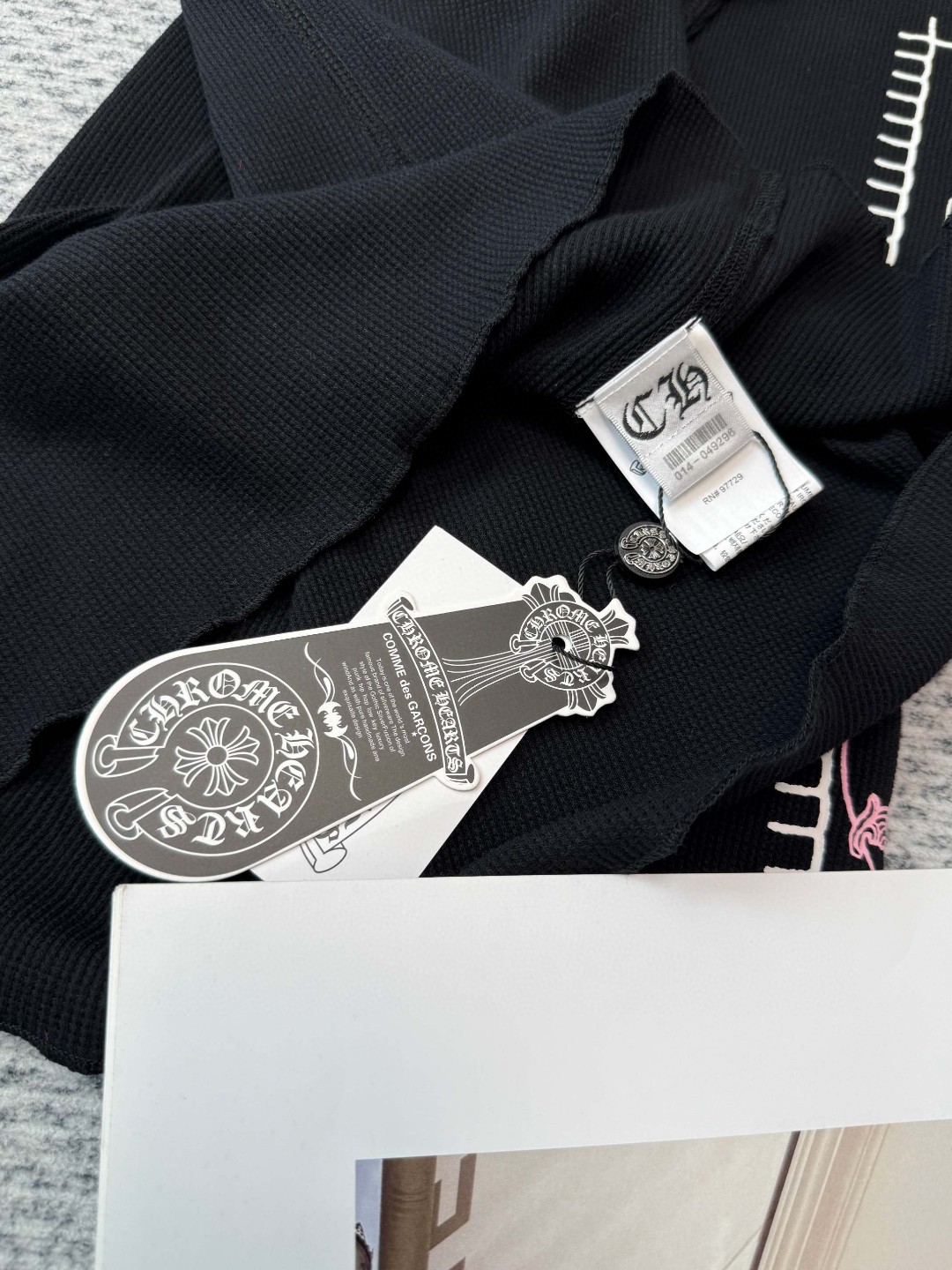 Chrome Hearts 克罗心 Deadlydoll 联名款 华夫格女神长袖T恤 打底衫 女款 白色 黑色 A5