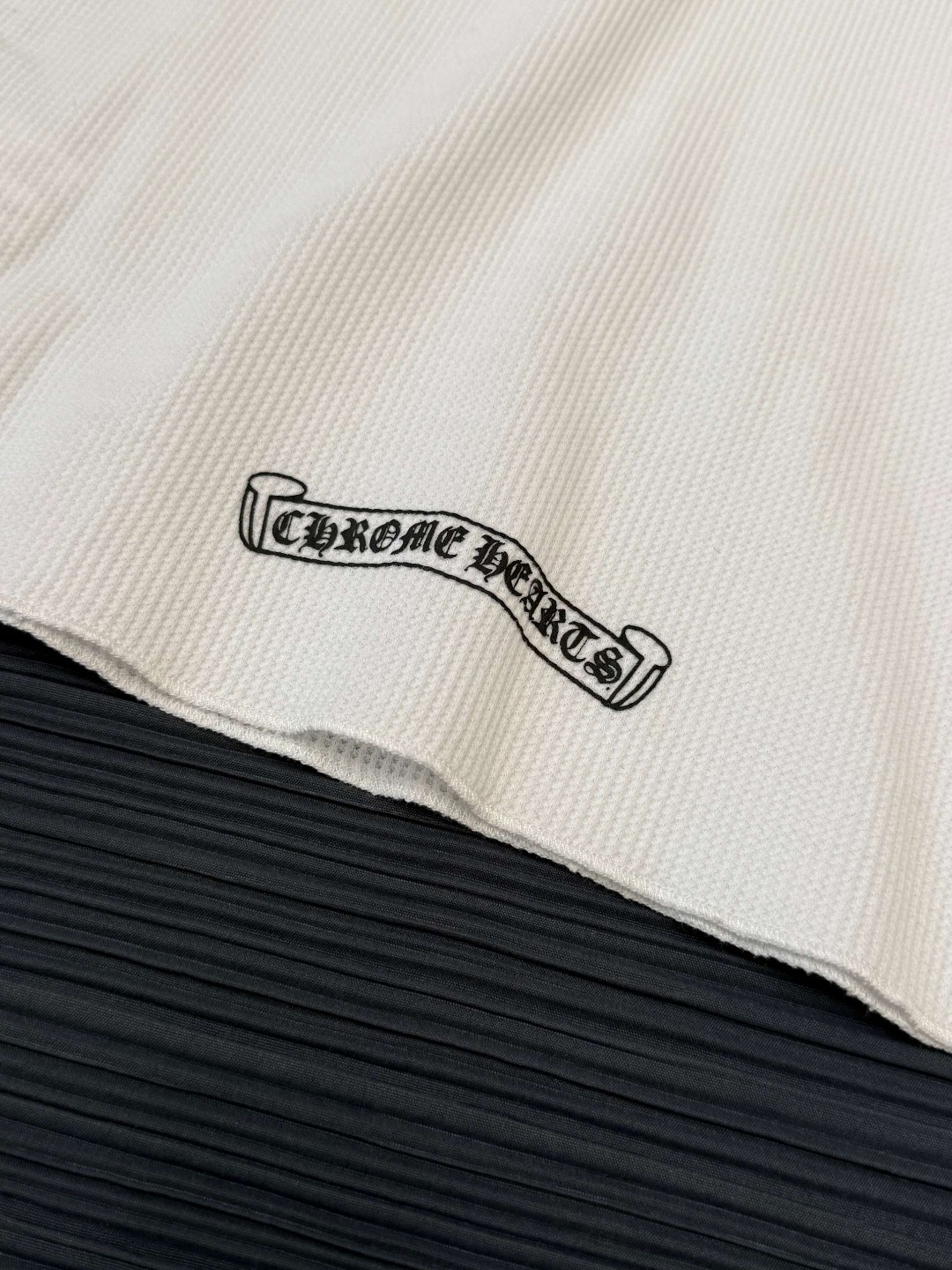 Chrome Hearts 克罗心 Deadlydoll 联名款 华夫格女神长袖T恤 打底衫 女款 白色 黑色 A5