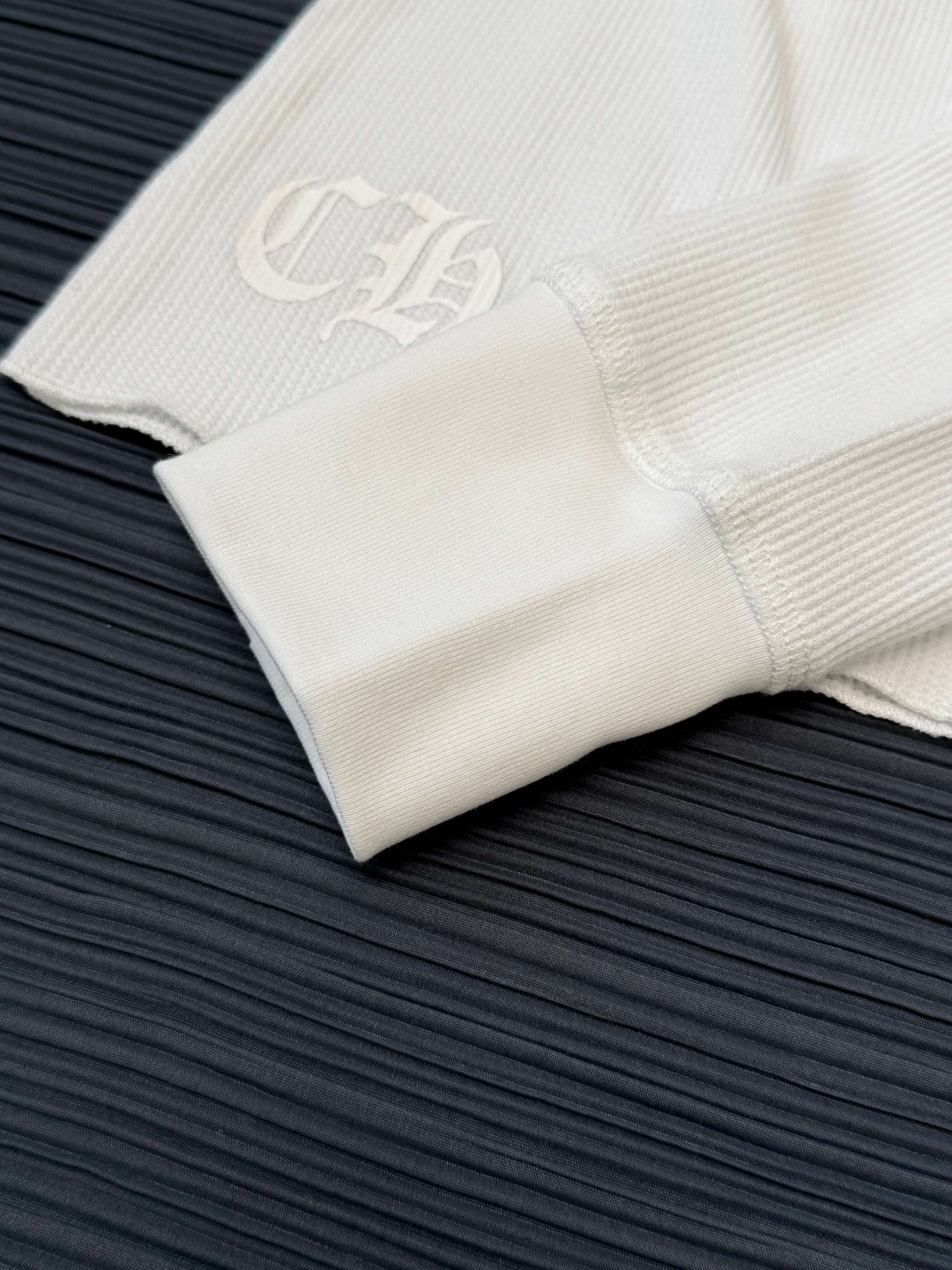 Chrome Hearts 克罗心 Deadlydoll 联名款 华夫格女神长袖T恤 打底衫 女款 白色 黑色 A5