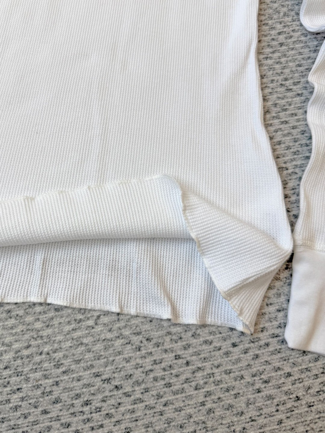 Chrome Hearts 克罗心 华夫格系列 三元马蹄长袖T恤 打底衫 女款 白色 A5