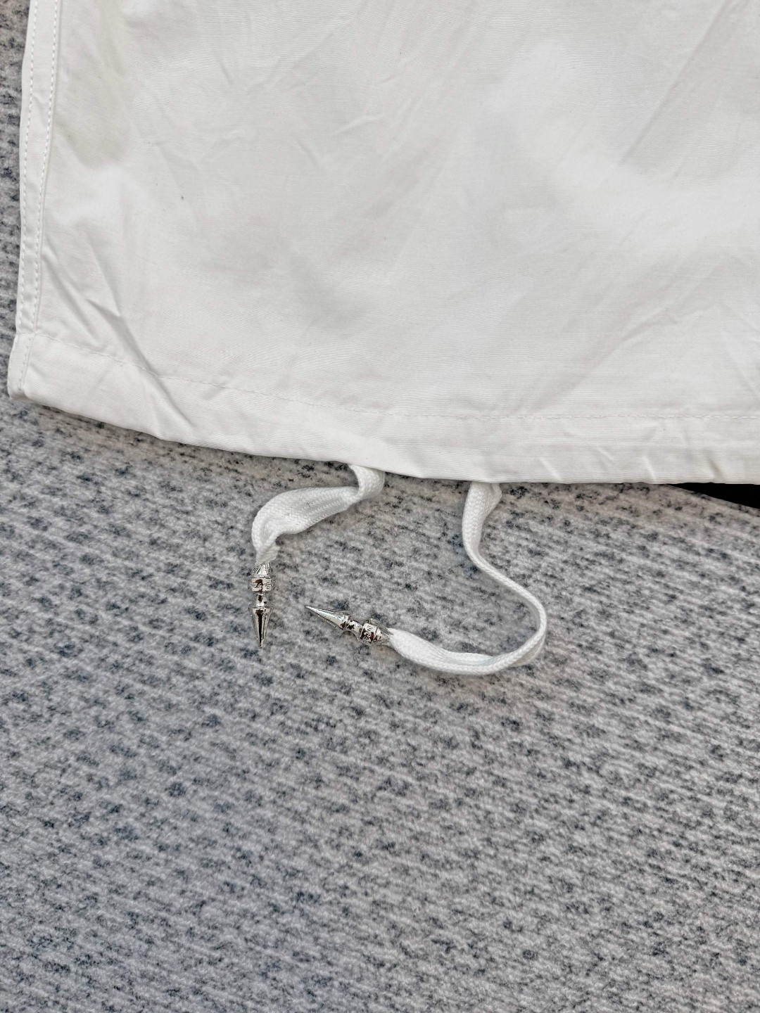 Chrome Hearts 克罗心 彩色皮袖十字架抽绳松紧腰休闲裤 裤子 长裤 运动裤 夏季 女款 黑色 白色 B0