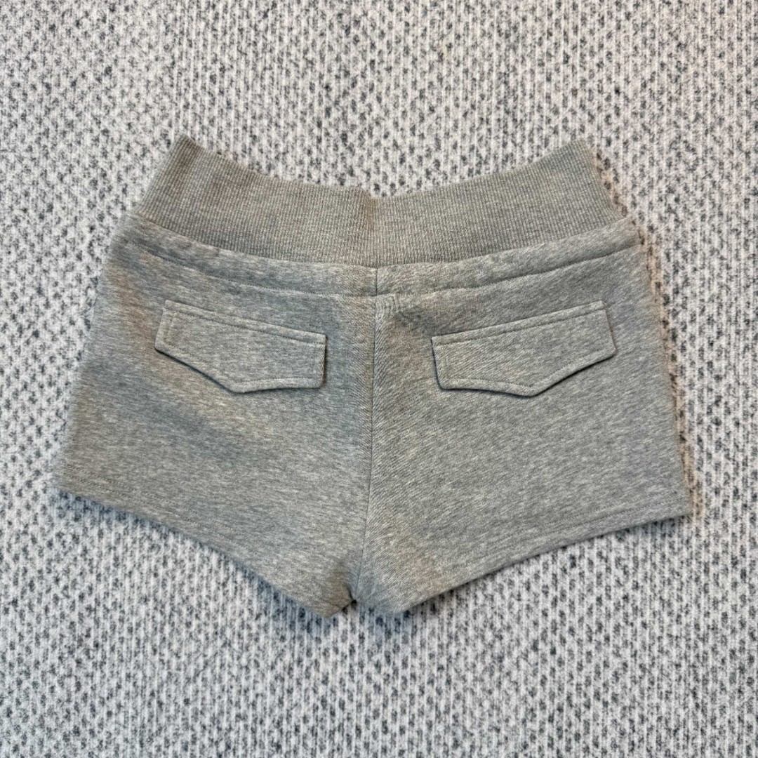 Chrome Hearts 克罗心 宝剑印花松紧腰短裤 裤子 休闲裤 运动裤 夏季 女款 灰色 A2