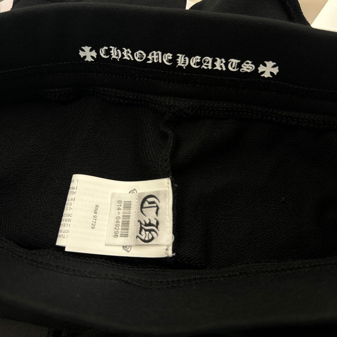 Chrome Hearts 克罗心 Mattyboy联名款 马蹄印花松紧腰短裤 裤子 休闲裤 运动裤 夏季 女款 黑色 白色 A2