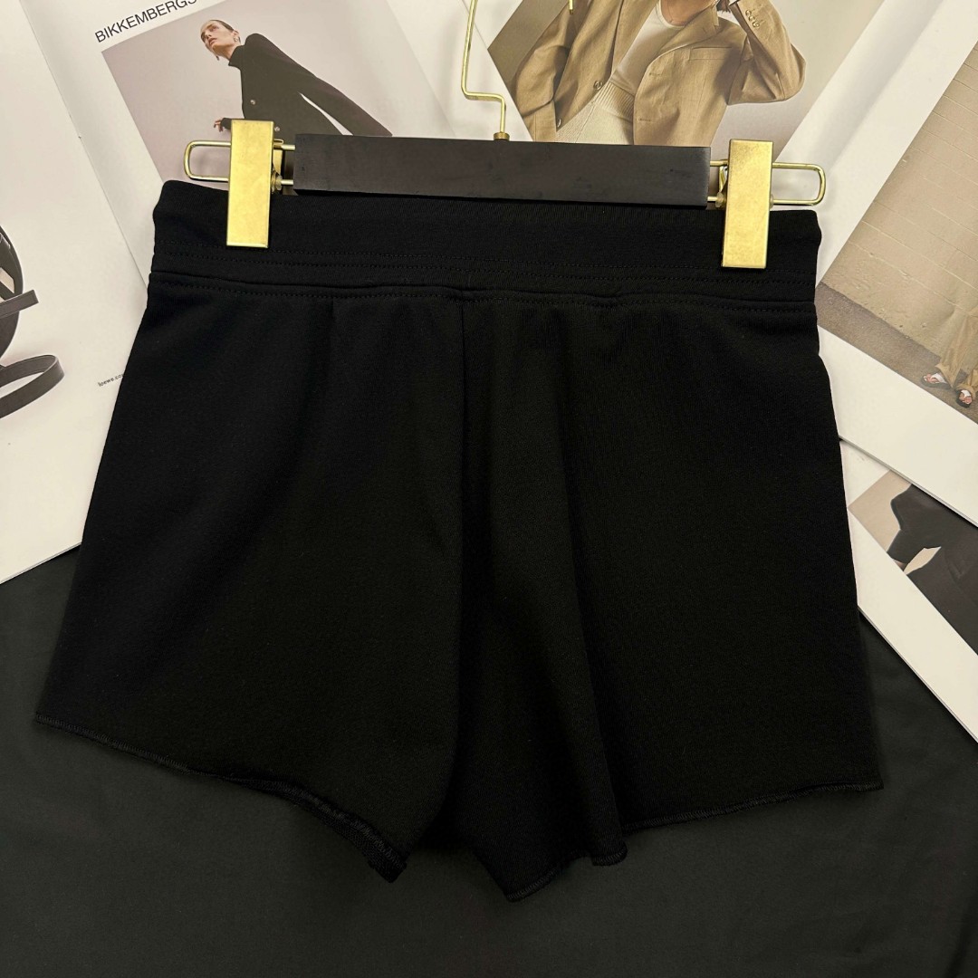 Chrome Hearts 克罗心 Mattyboy联名款 马蹄印花松紧腰短裤 裤子 休闲裤 运动裤 夏季 女款 黑色 白色 A2