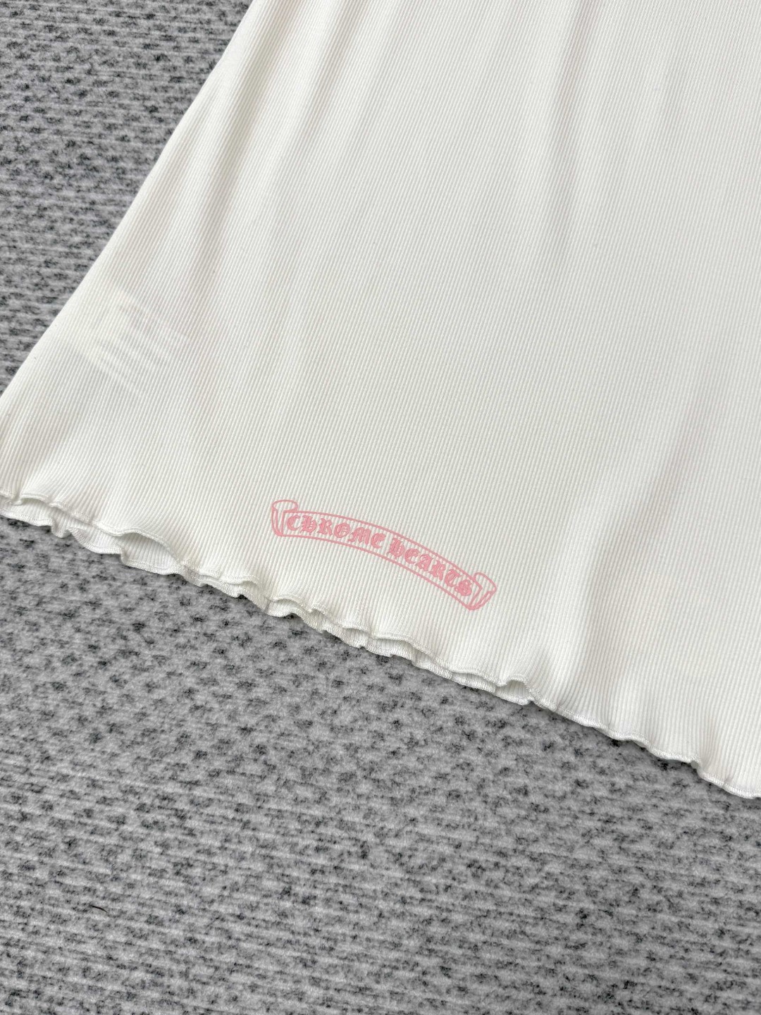 Chrome Hearts 克罗心 限定粉字梵文背心裙 白色 A0