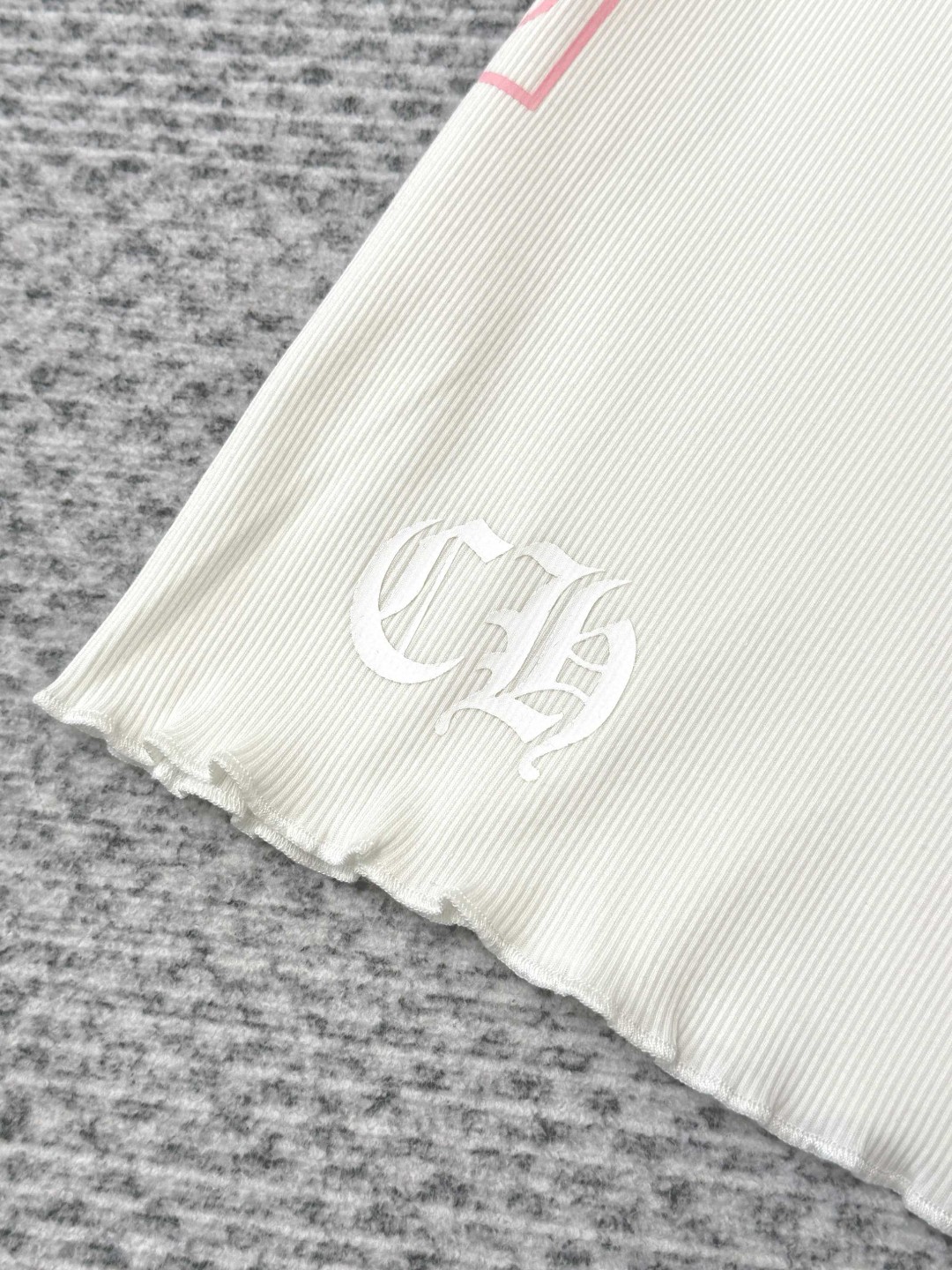 Chrome Hearts 克罗心 限定粉字梵文背心裙 白色 A0