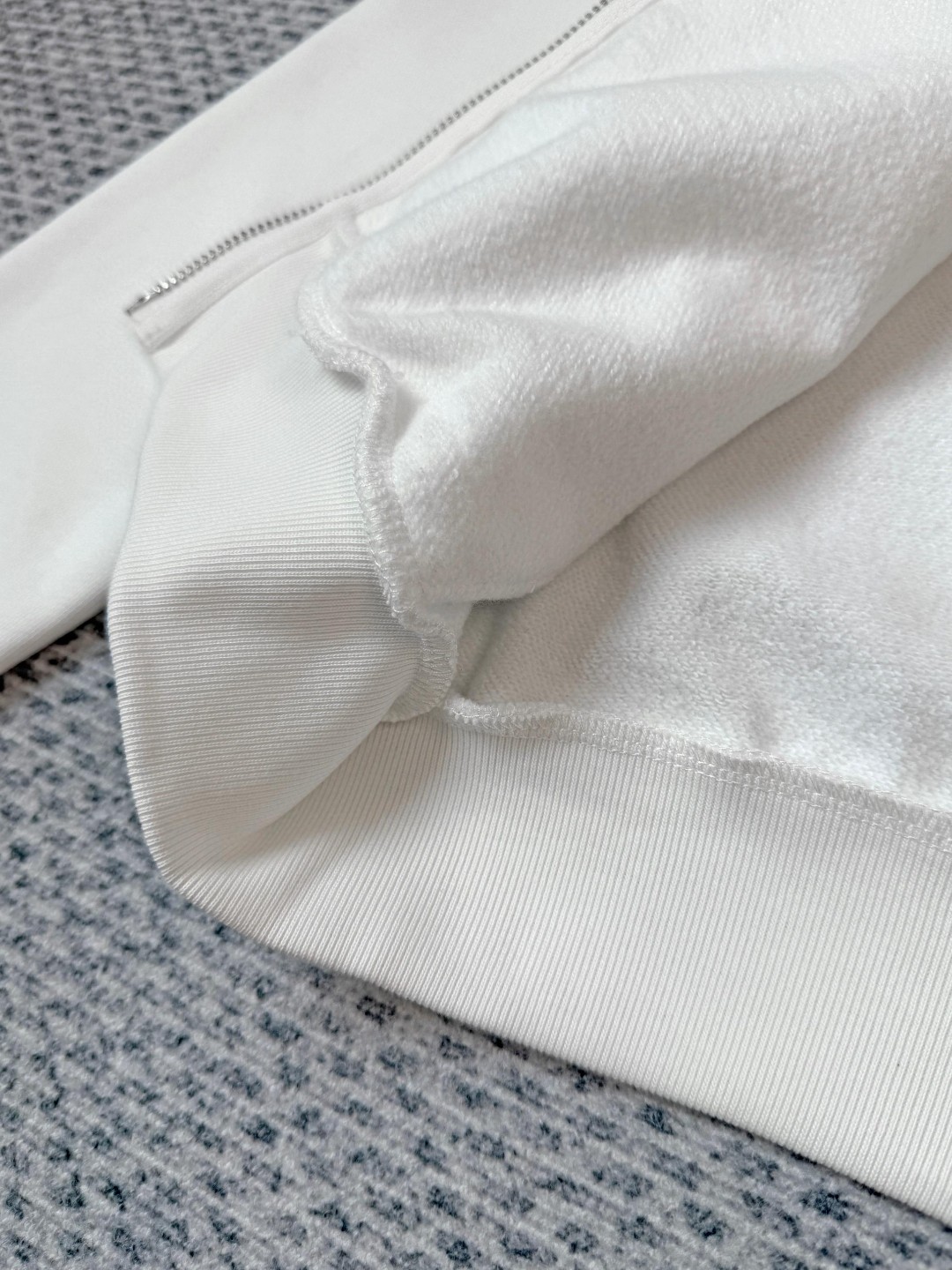 Chrome Hearts 克罗心 船锚印花拉链连帽卫衣 短款 外套 女款 白色 B0