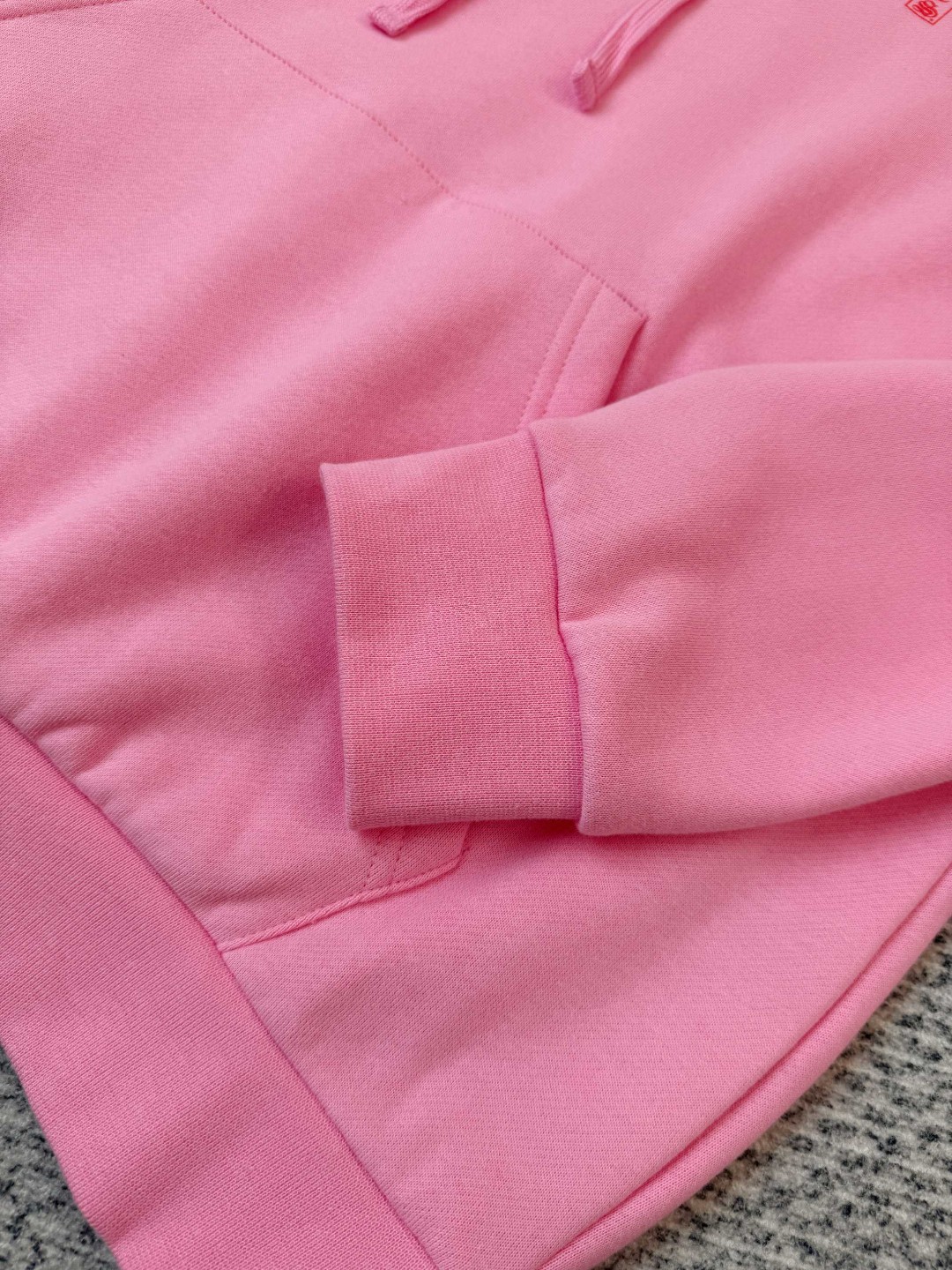 Chrome Hearts 克罗心 梵文印花抓绒连帽卫衣 外套 粉色 B0