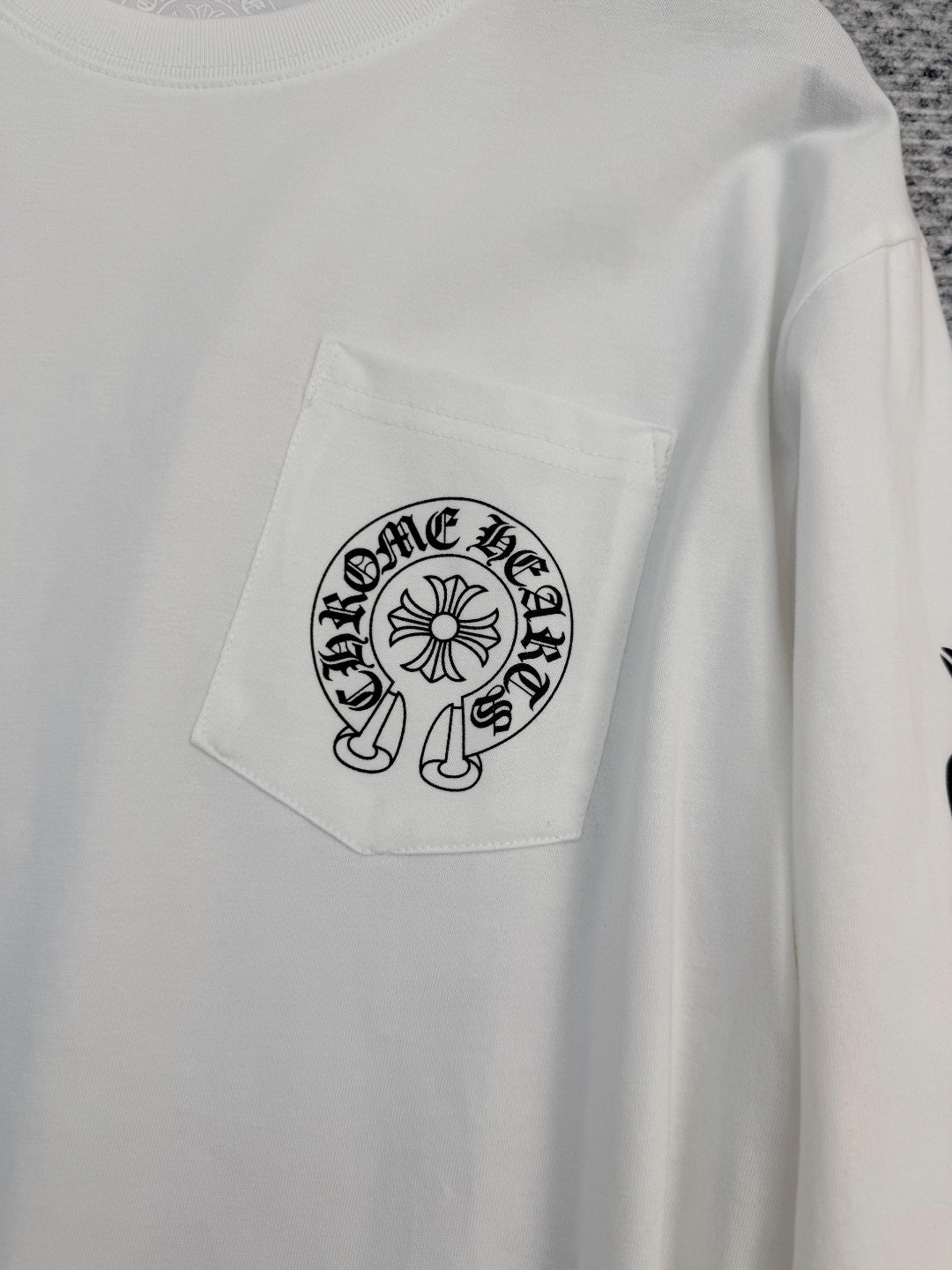 Chrome Hearts 克罗心 克罗心鸾花长袖T恤 打底衫 女款 白色 黑色 A5