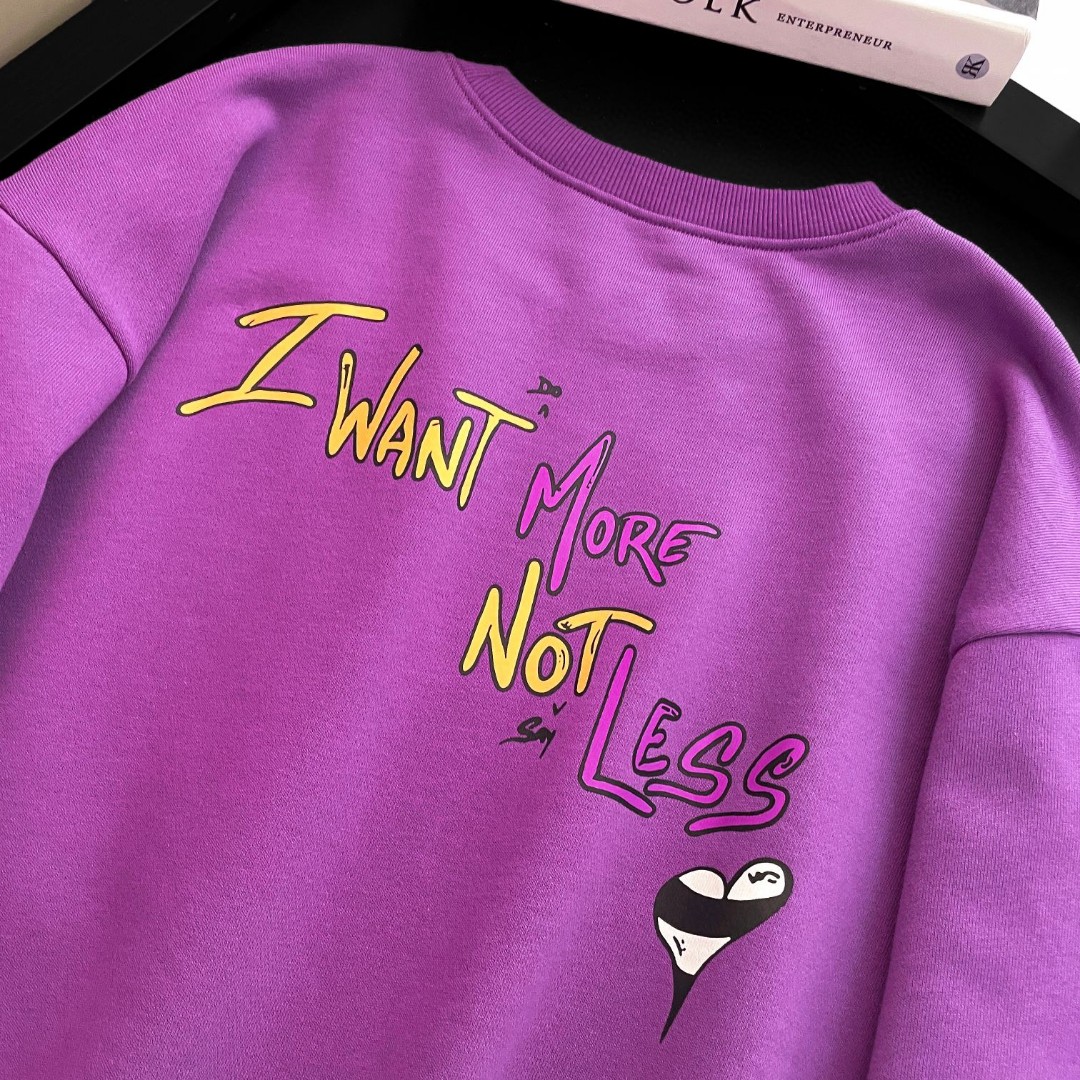 Chrome Hearts 克罗心 图案印花圆领卫衣 外套 女款 紫色 B0