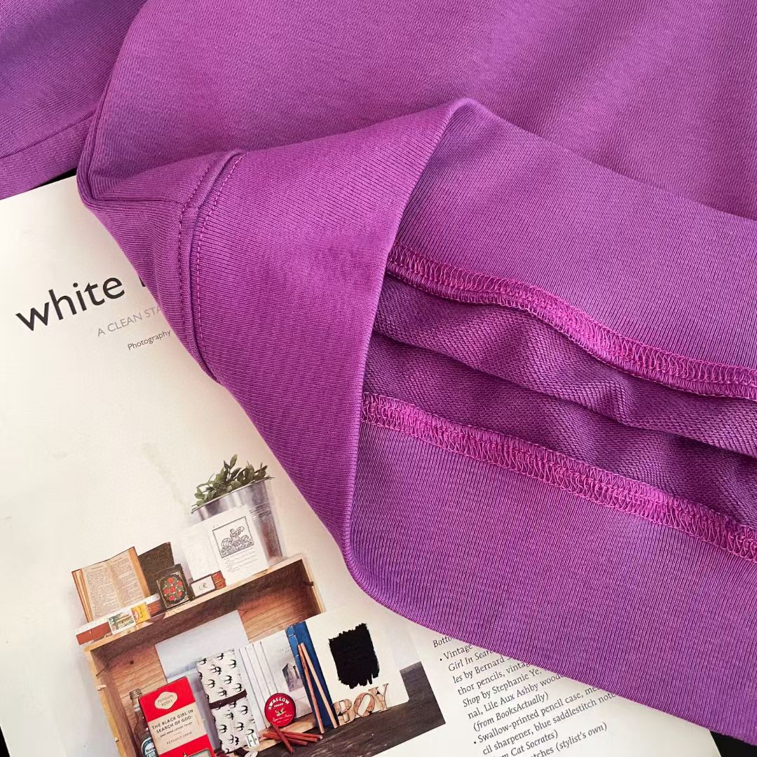 Chrome Hearts 克罗心 图案印花polo领卫衣 外套 女款 紫色 B0