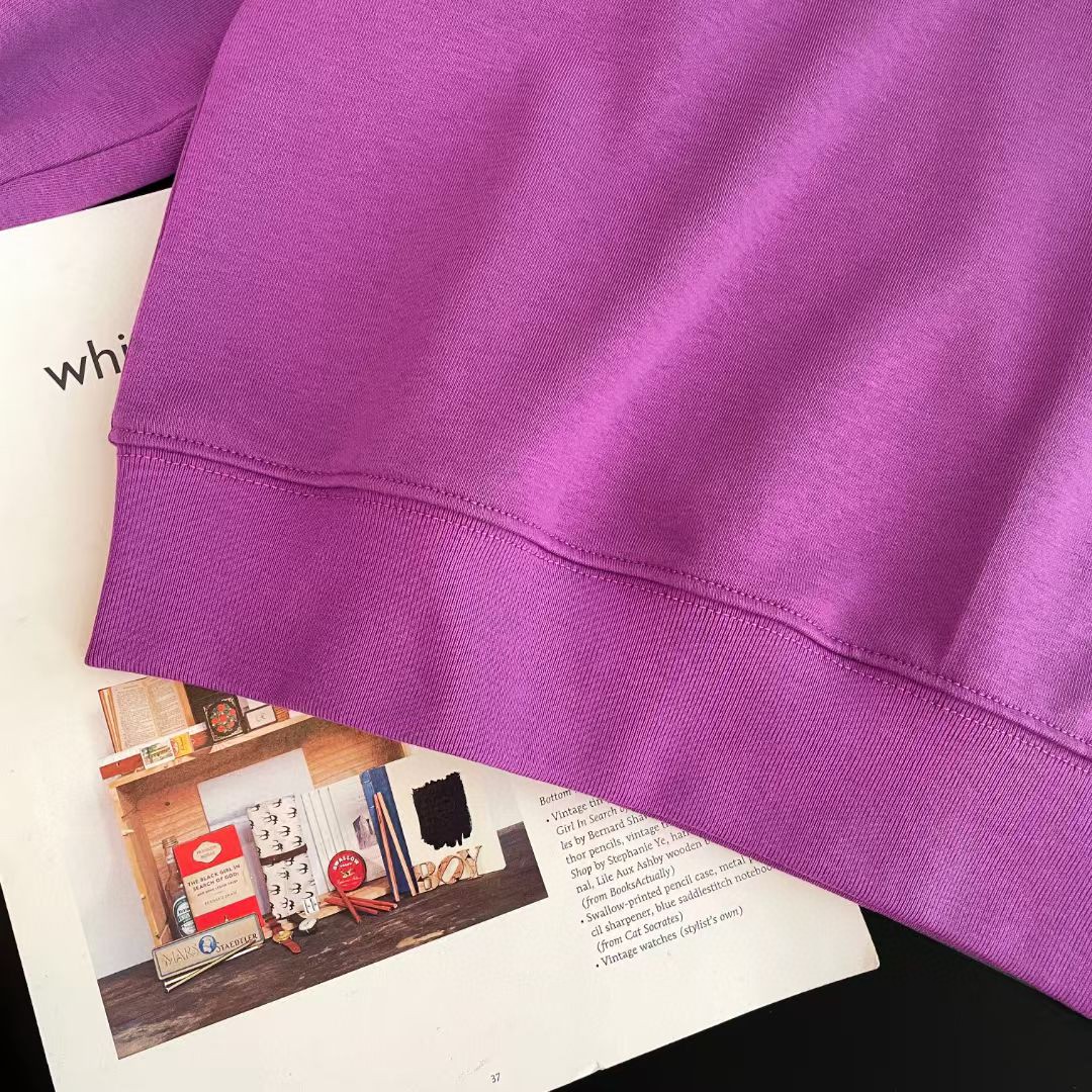 Chrome Hearts 克罗心 图案印花polo领卫衣 外套 女款 紫色 B0