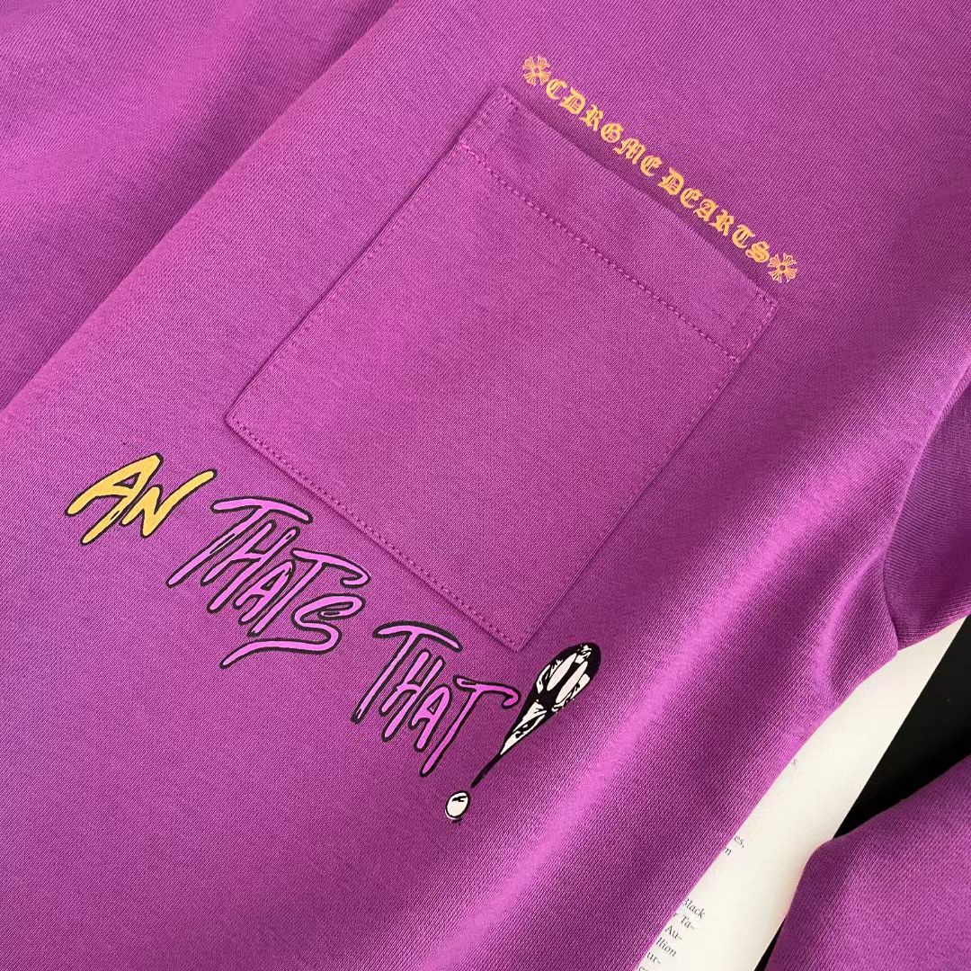 Chrome Hearts 克罗心 图案印花polo领卫衣 外套 女款 紫色 B0