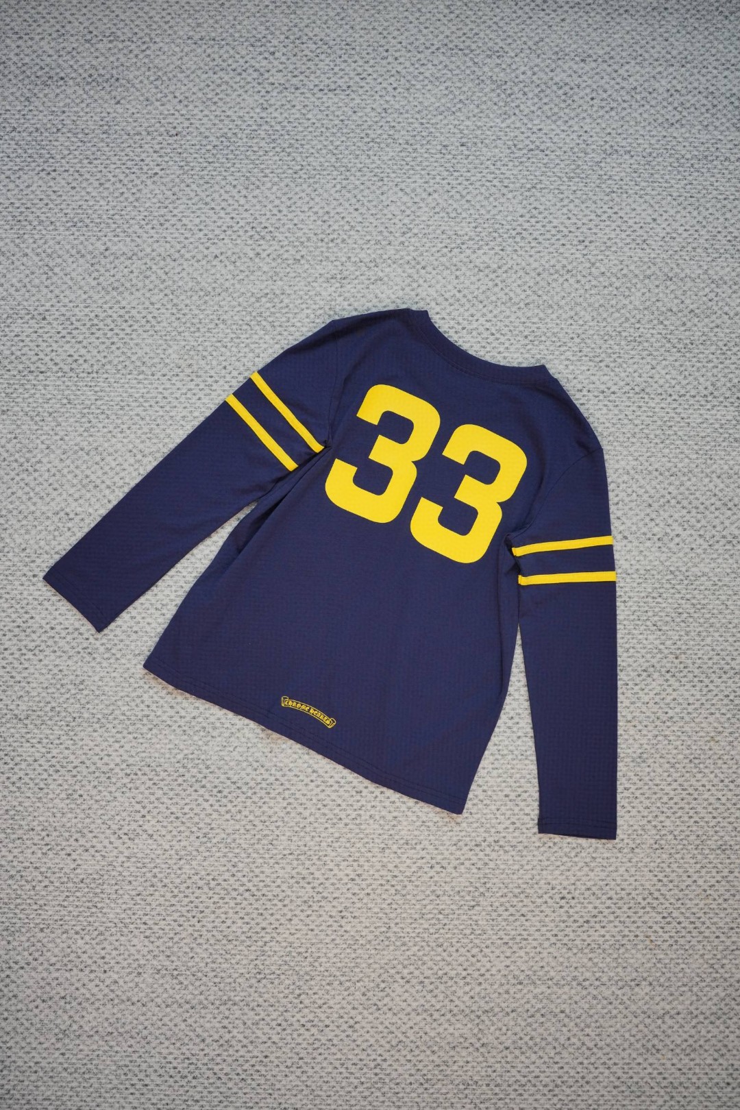 Chrome Hearts 克罗心 后背33数字印花长袖T恤 打底衫 女款 蓝色 A5