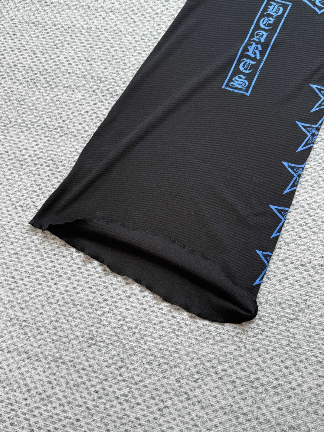 Chrome Hearts 克罗心 蓝色五角星T型梵文印花背心连衣裙 女款 黑色 A2