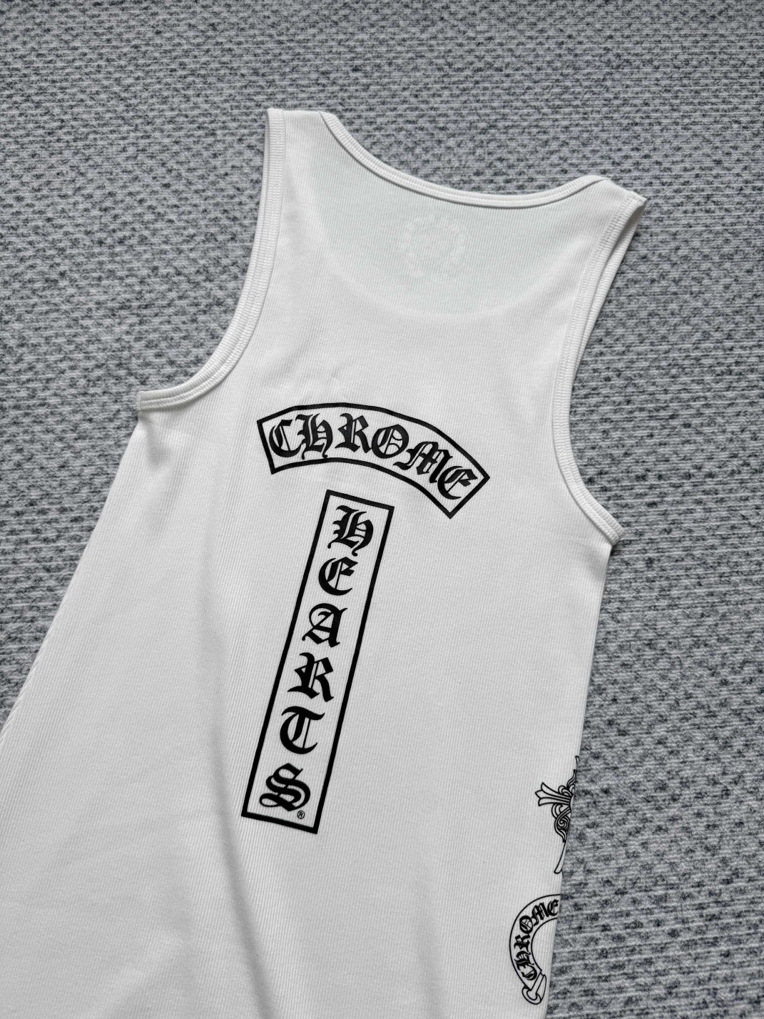 Chrome Hearts 克罗心 后背T型梵文印花背心连衣裙 女款 白色 A2