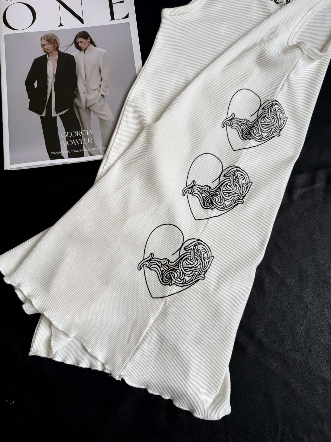 Chrome Hearts 克罗心 爱心印花背心连衣裙 女款 白色 A2