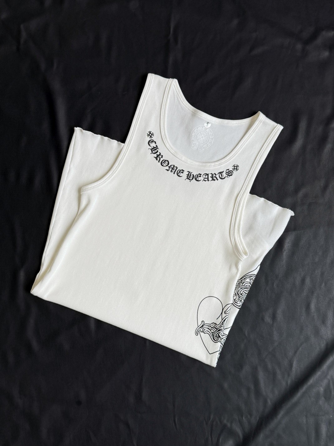 Chrome Hearts 克罗心 爱心印花背心连衣裙 女款 白色 A2