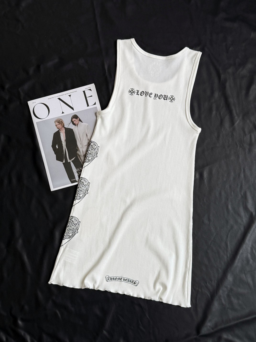 Chrome Hearts 克罗心 爱心印花背心连衣裙 女款 白色 A2