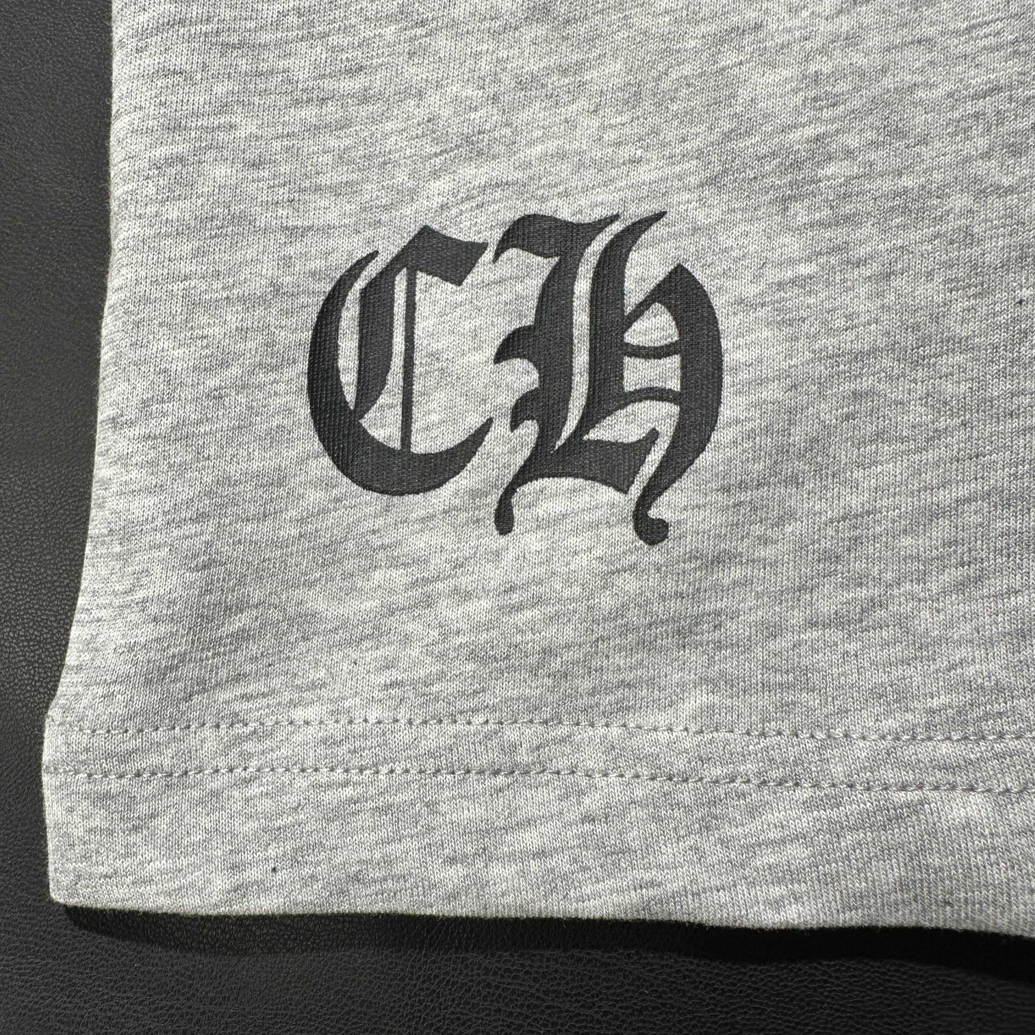 Chrome Hearts 克罗心 梵文字母圆领短袖 T恤 夏季 女款 灰色 A2