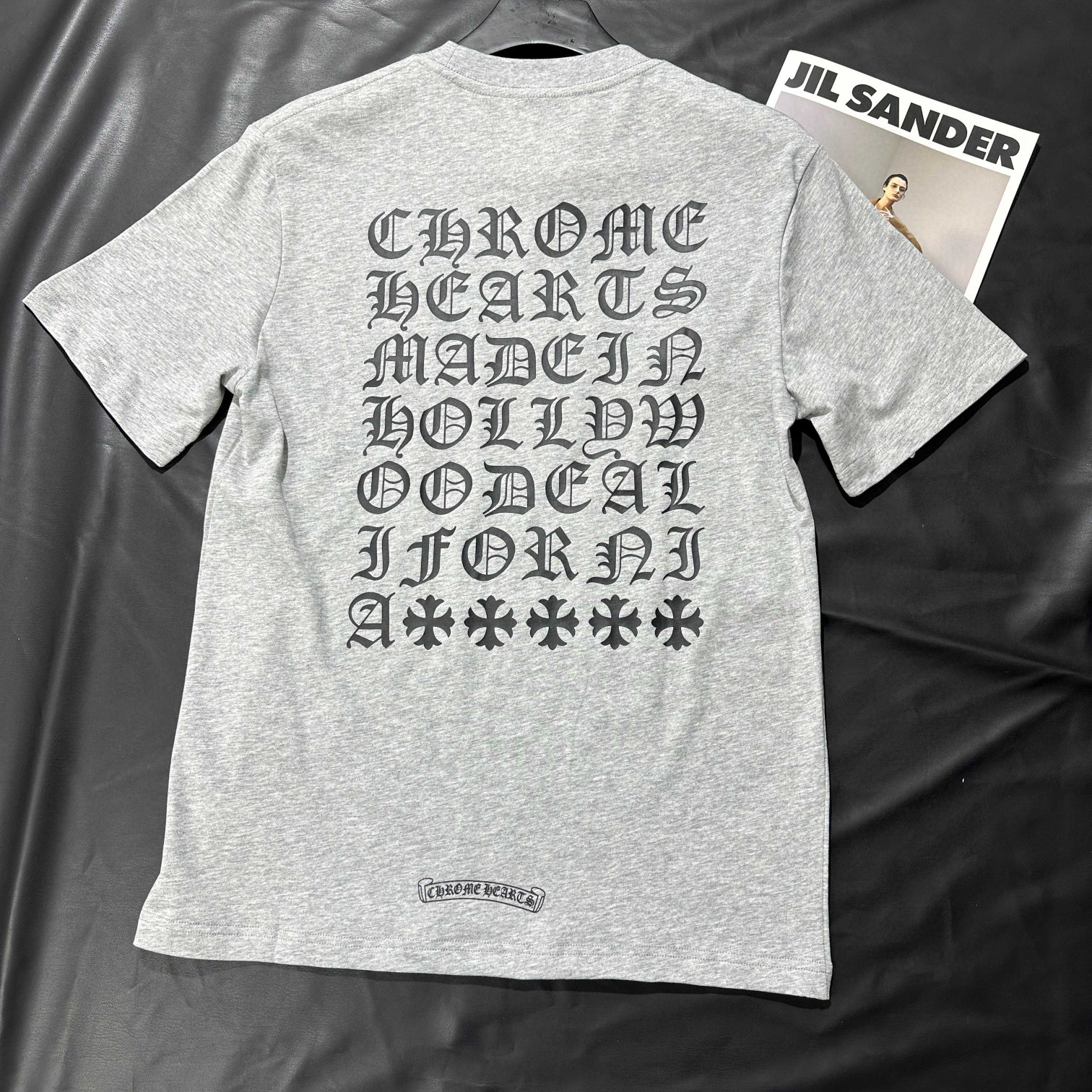 Chrome Hearts 克罗心 梵文字母圆领短袖 T恤 夏季 女款 灰色 A2