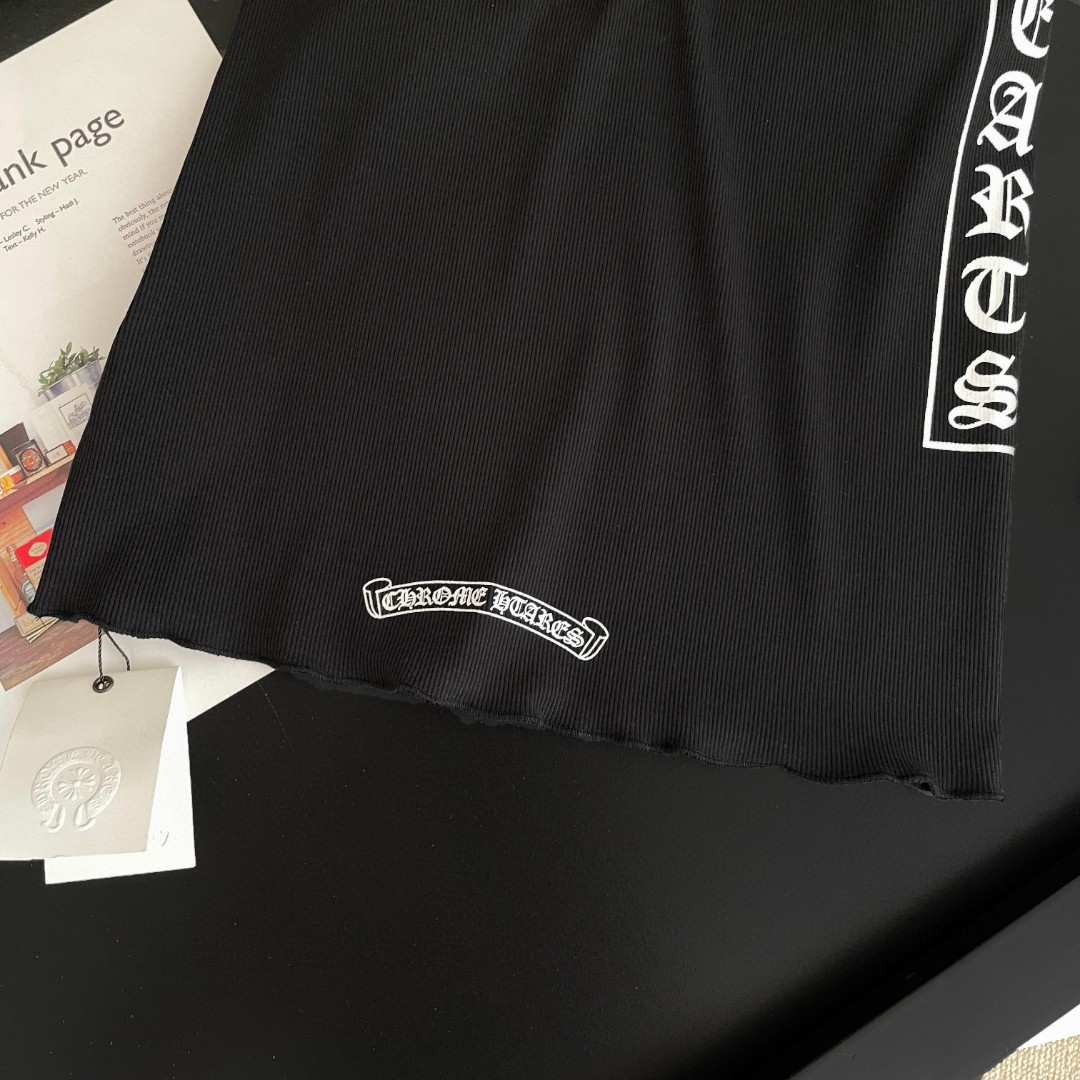 Chrome Hearts 克罗心 梵文印花背心连衣裙 女款 黑色 A2