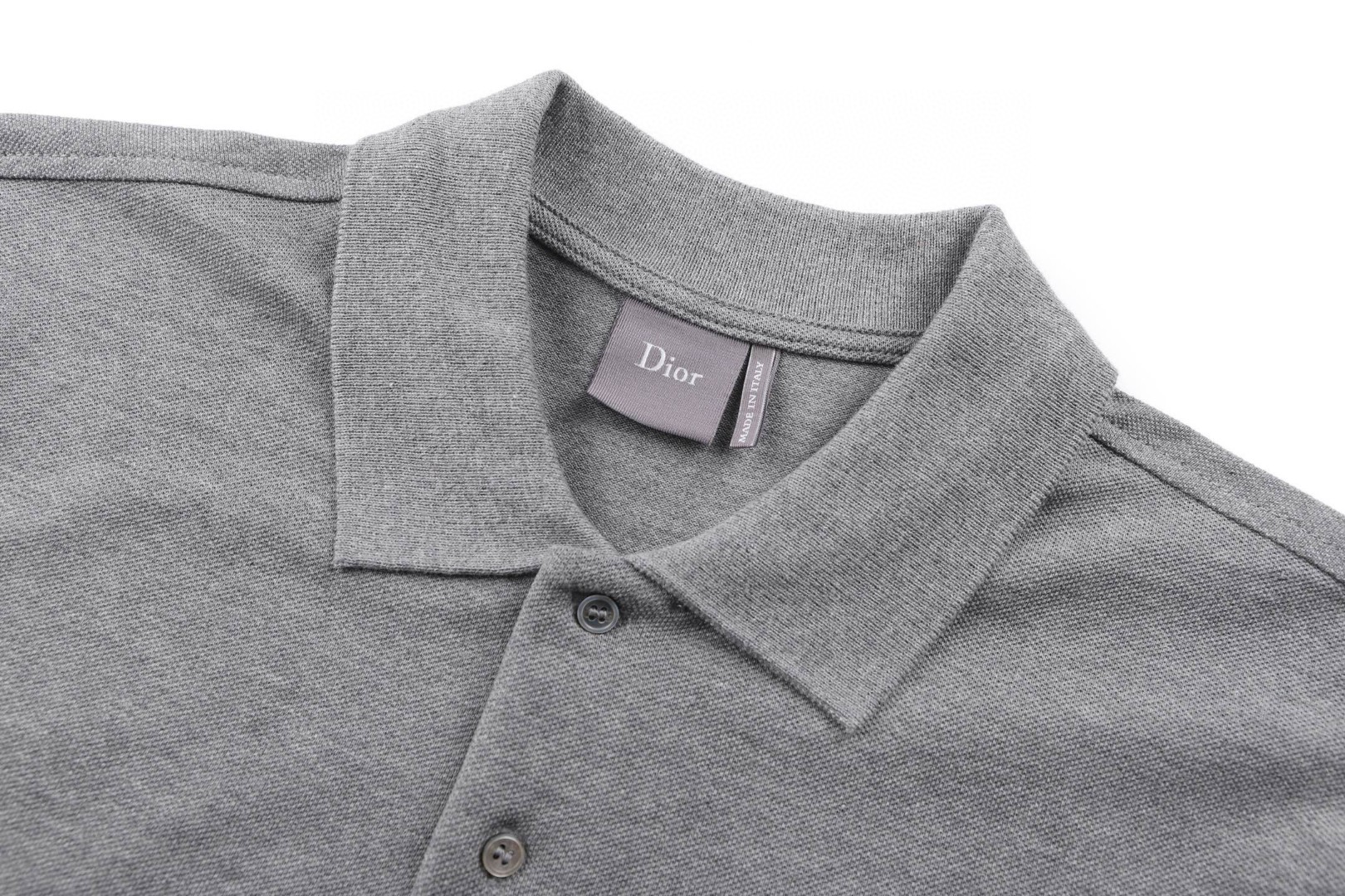 DIOR 迪奥 棉质珠地刺绣polo衫 T恤 短袖 夏季 白色 灰色 A2 683J820A3040-C080