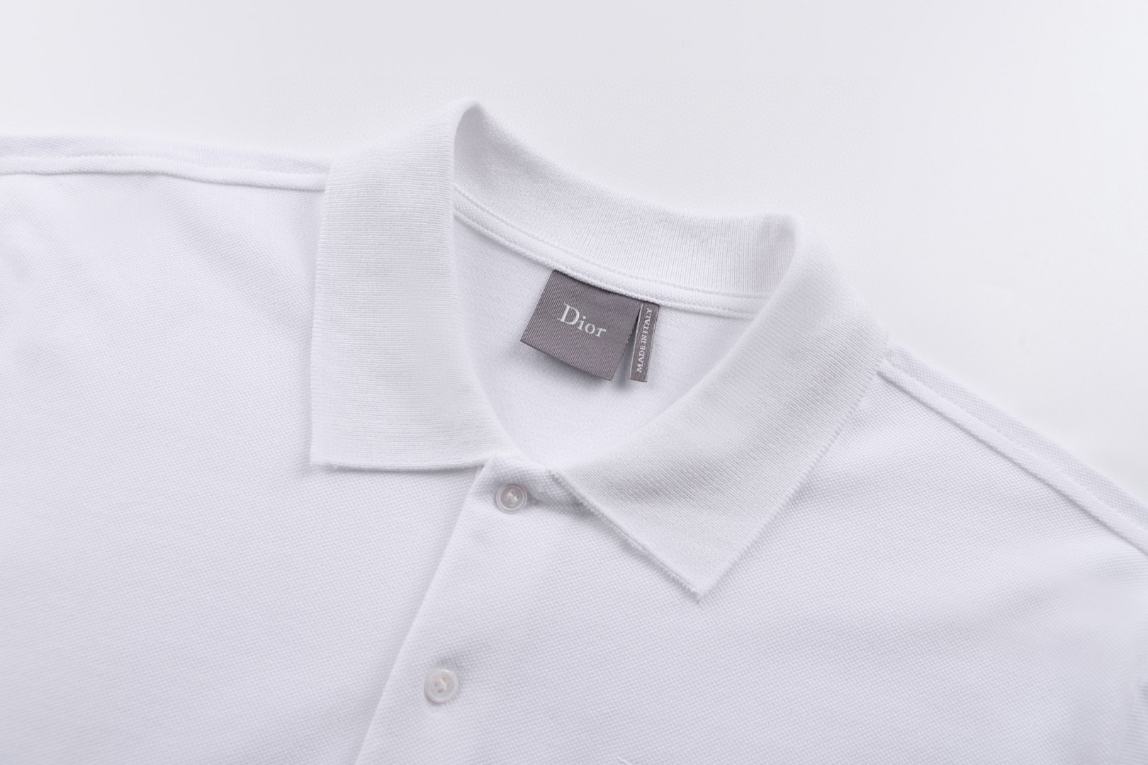 DIOR 迪奥 棉质珠地刺绣polo衫 T恤 短袖 夏季 白色 灰色 A2 683J820A3040-C080