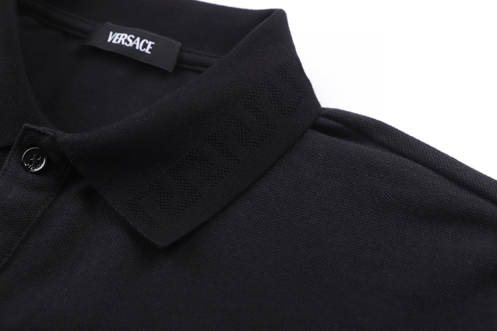 Versace 范思哲 标识刺绣Polo衫 短袖 T恤 夏款 白色 蓝色 黑色 A2 1013906-1A15694-1W000