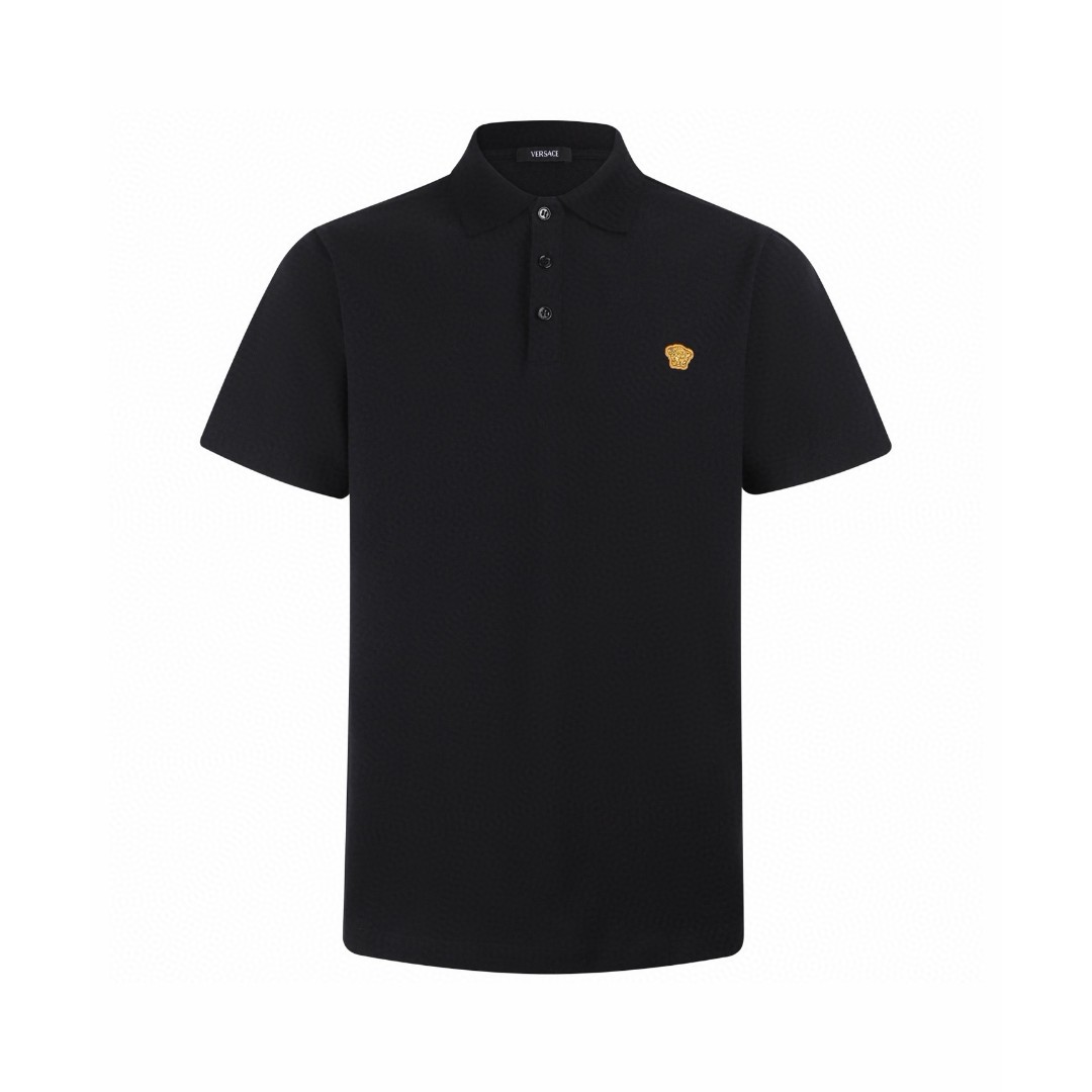 Versace 范思哲 标识刺绣Polo衫 短袖 T恤 夏款 白色 蓝色 黑色 A2 1013906-1A15694-1W000
