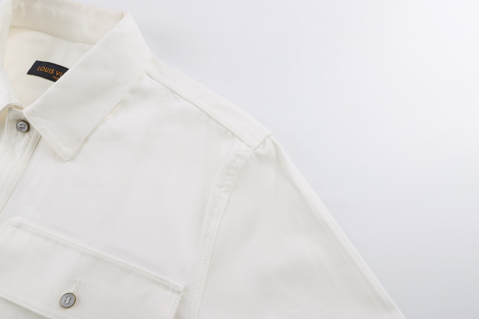 LOUIS VUITTON 路易威登 标识提花夹克式衬衫 外套 白色 B5 1AJUK5