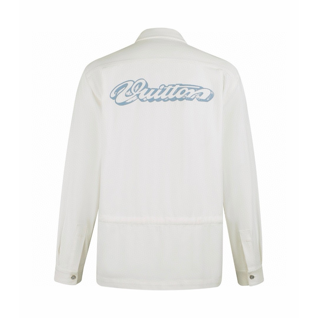 LOUIS VUITTON 路易威登 标识提花夹克式衬衫 外套 白色 B5 1AJUK5