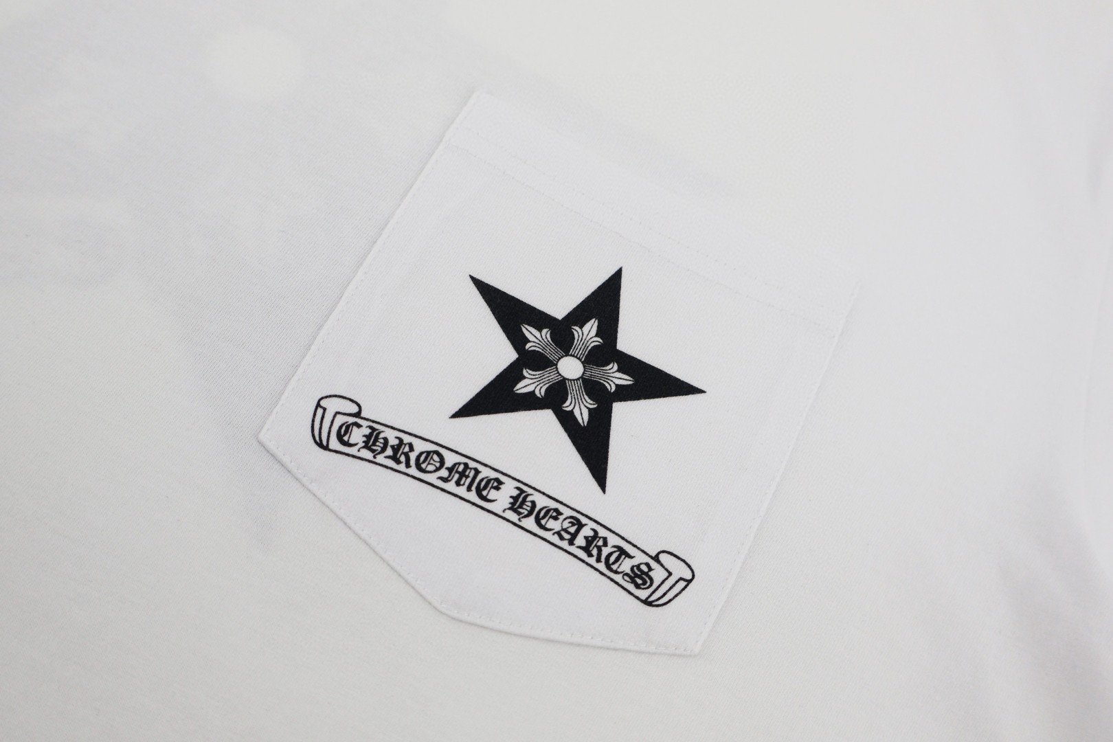 Chrome Hearts 克罗心 五角星长袖T恤 卫衣 T恤 打底衫 套头 白色 黑色 A5