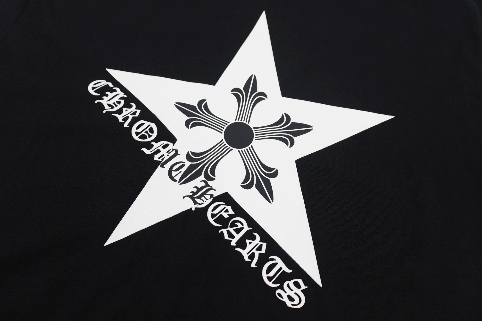 Chrome Hearts 克罗心 五角星长袖T恤 卫衣 T恤 打底衫 套头 白色 黑色 A5