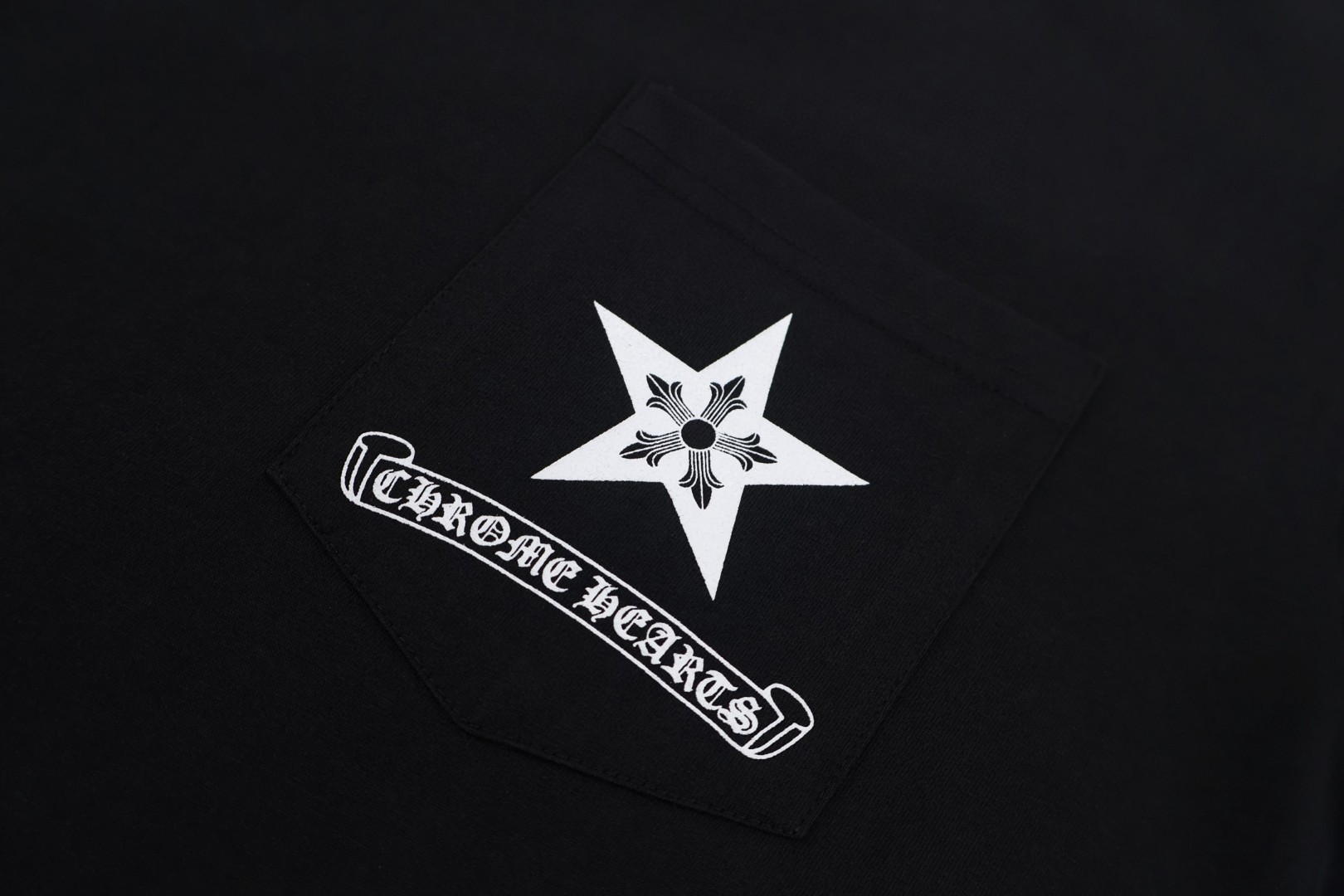 Chrome Hearts 克罗心 五角星长袖T恤 卫衣 T恤 打底衫 套头 白色 黑色 A5