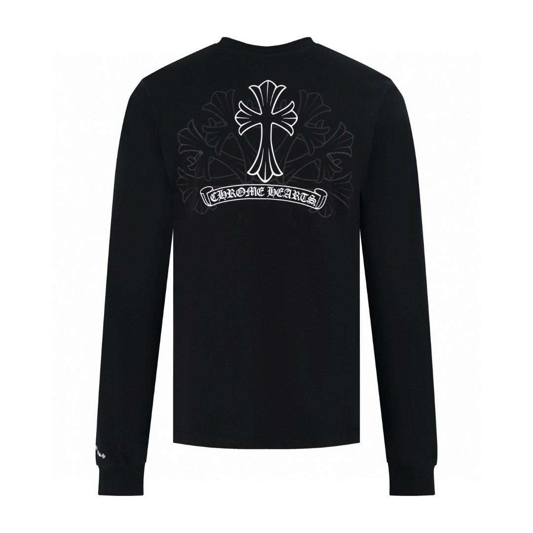 Chrome Hearts 克罗心 口袋十字架长袖T恤 卫衣 T恤 打底衫 套头 白色 黑色 A5