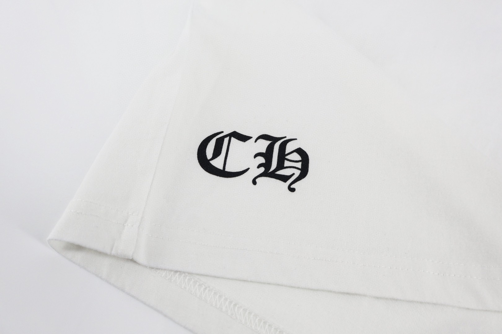 Chrome Hearts 克罗心 领口梵文十字架长袖T恤 卫衣 T恤 打底衫 套头 白色 黑色 A5