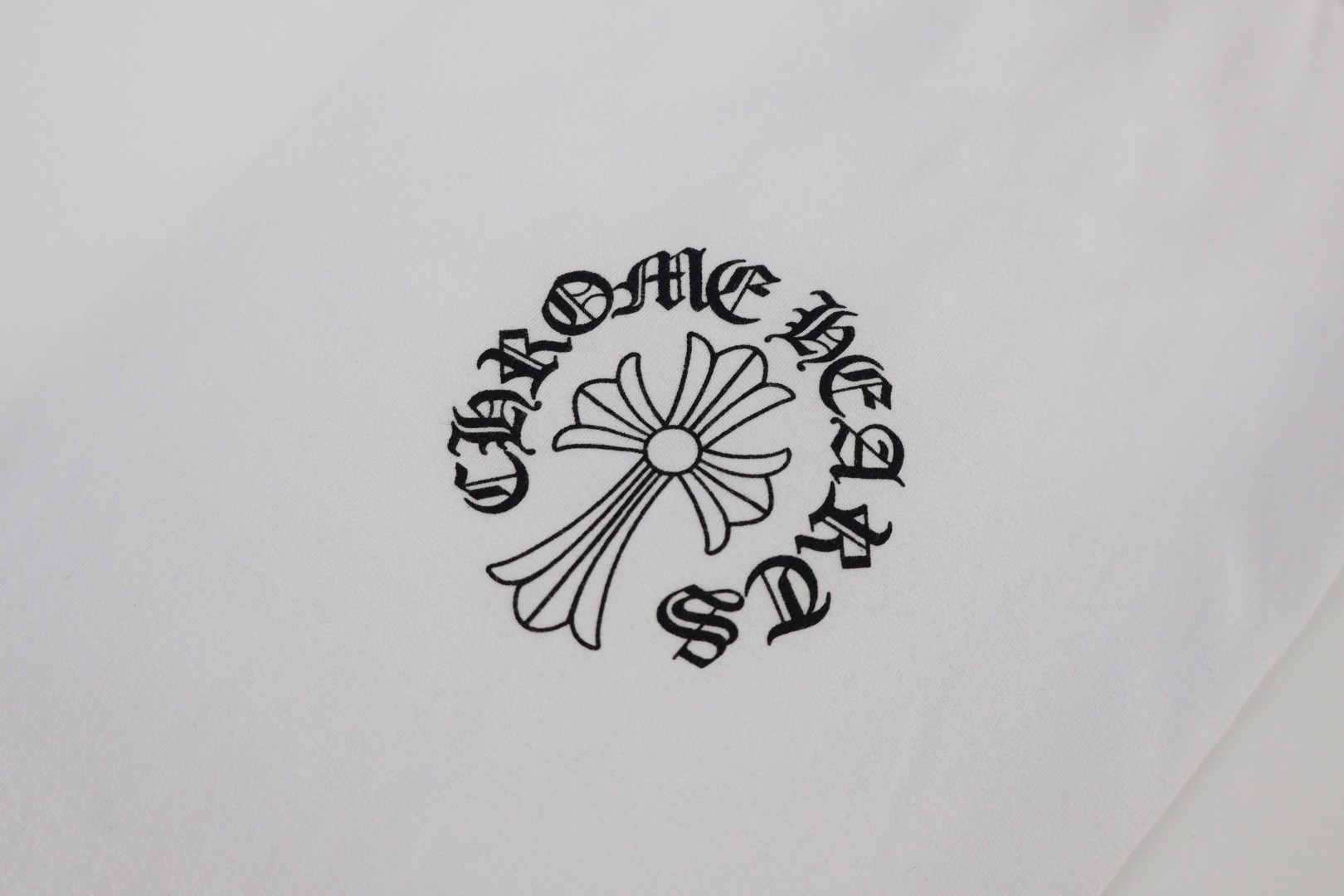 Chrome Hearts 克罗心 领口梵文十字架长袖T恤 卫衣 T恤 打底衫 套头 白色 黑色 A5
