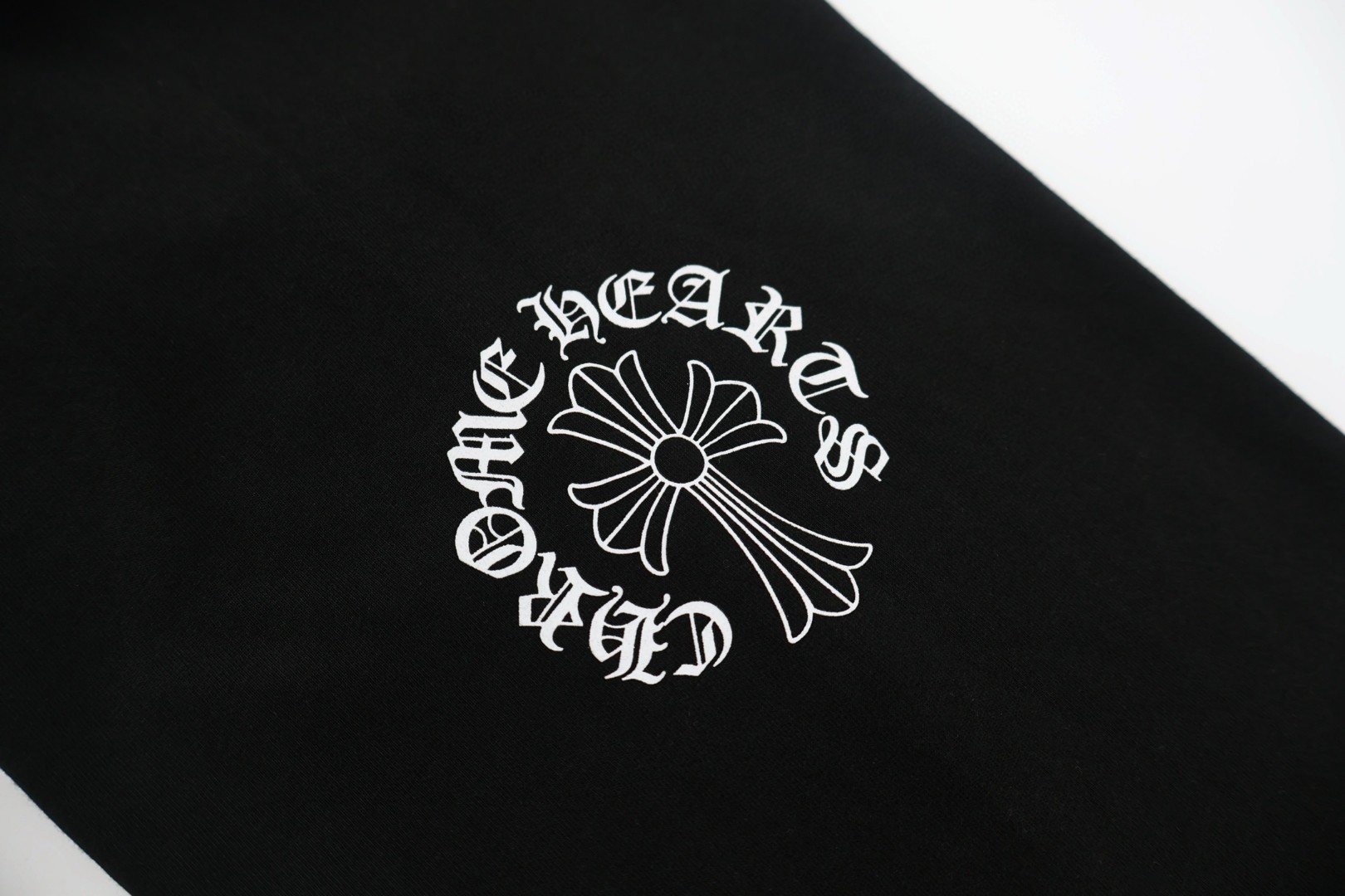 Chrome Hearts 克罗心 领口梵文十字架长袖T恤 卫衣 T恤 打底衫 套头 白色 黑色 A5