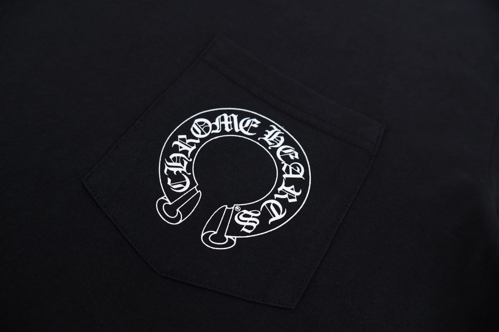 Chrome Hearts 克罗心 口袋马蹄长袖T恤 卫衣 T恤 打底衫 套头 白色 黑色 A5