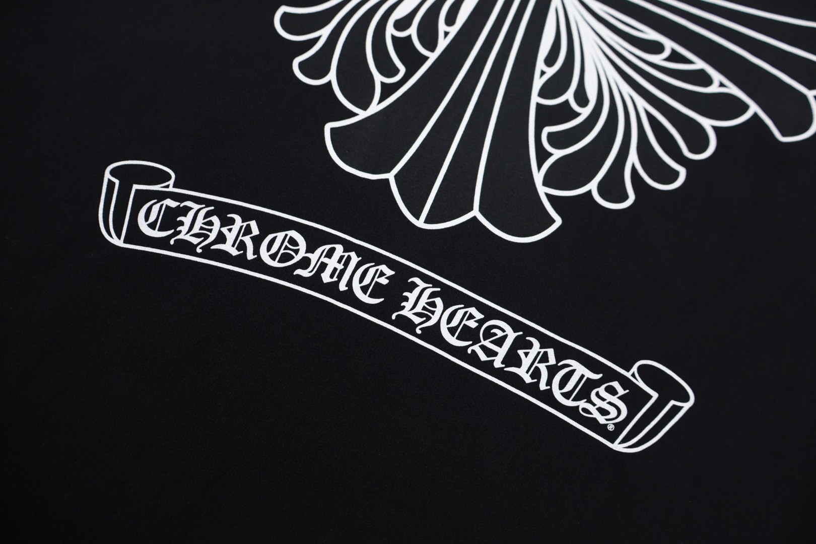 Chrome Hearts 克罗心 口袋卷轴长袖T恤 卫衣 T恤 打底衫 套头 黑色 A5