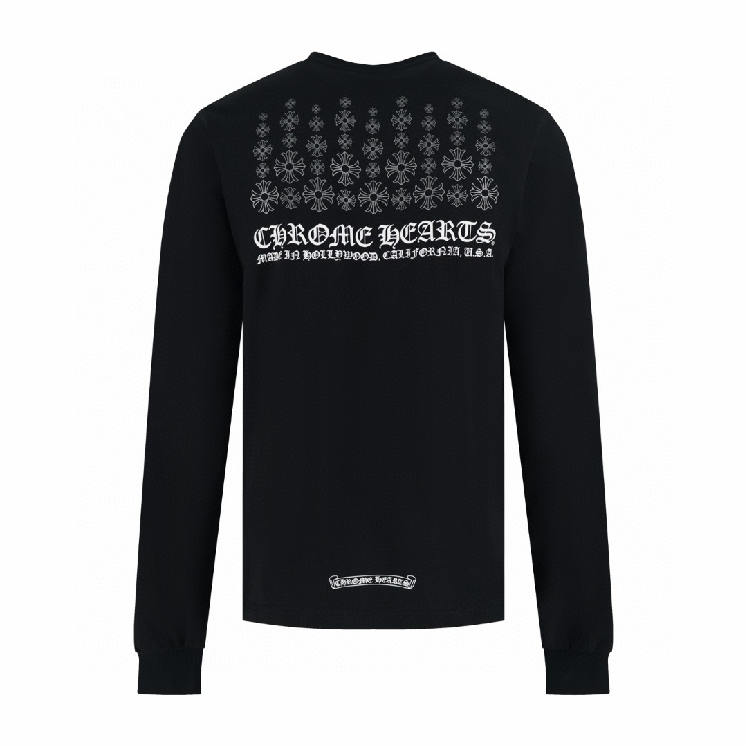 Chrome Hearts 克罗心 满天星长袖T恤 卫衣 T恤 打底衫 套头 白色 黑色 A5