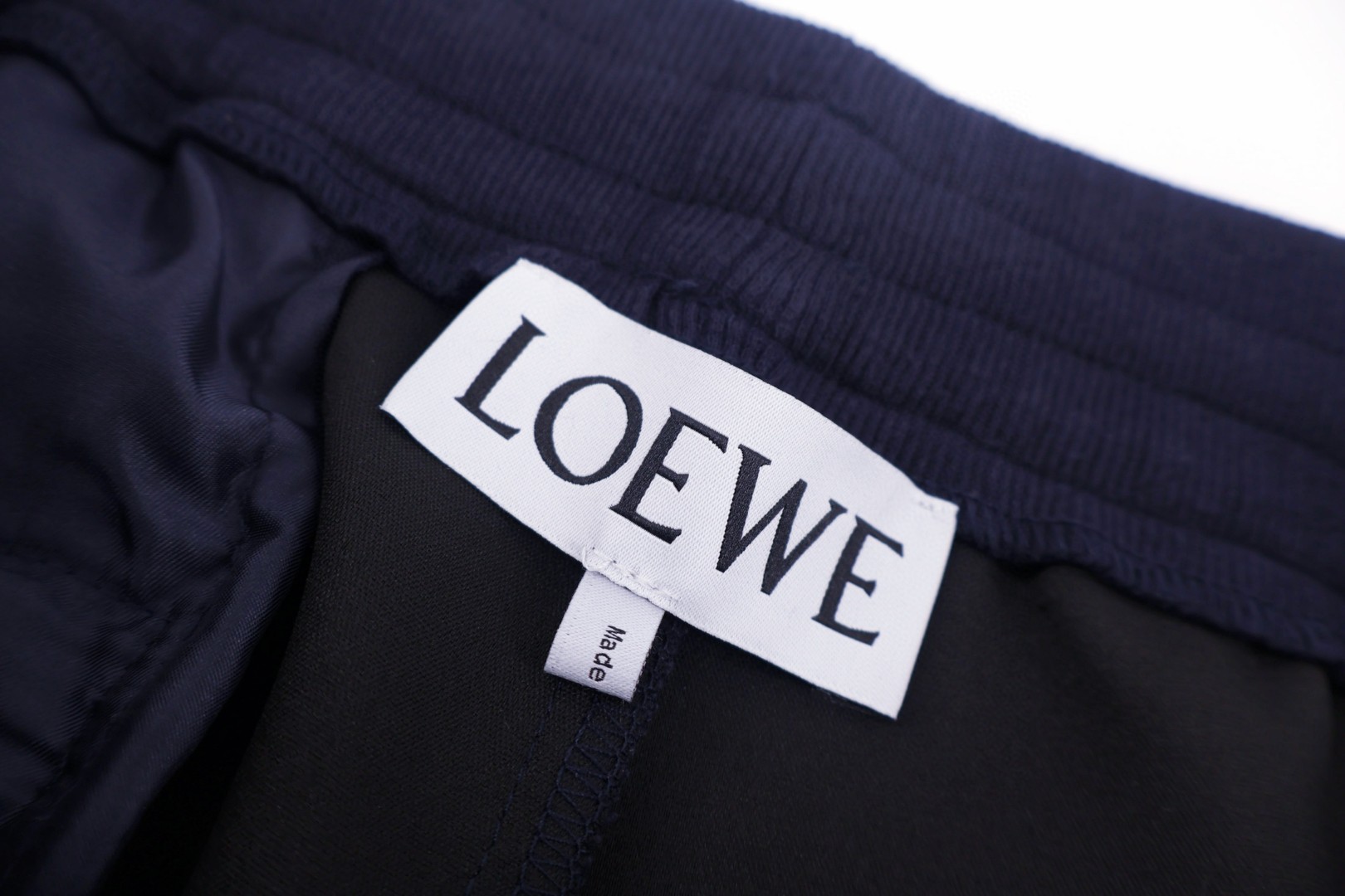 Loewe 罗意威 羊毛混纺松紧腰休闲裤 长裤 裤子 海军蓝 B5 H526Y04WII-5190