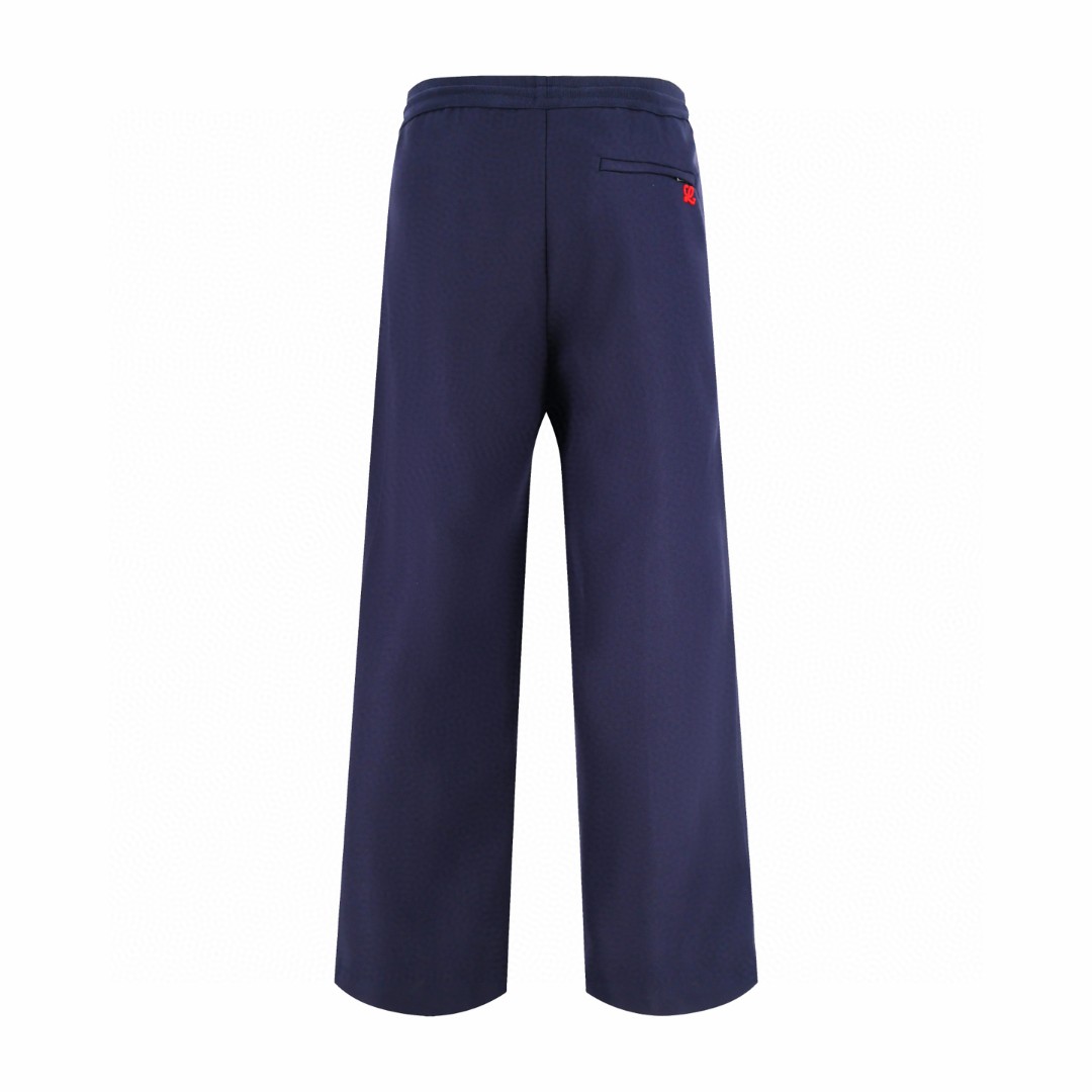 Loewe 罗意威 羊毛混纺松紧腰休闲裤 长裤 裤子 海军蓝 B5 H526Y04WII-5190