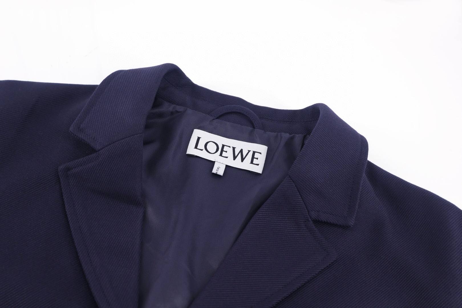 LOEWE 罗意威 羊毛西装外套 夹克 长袖 海军蓝 B5 H526Y07W33-5190