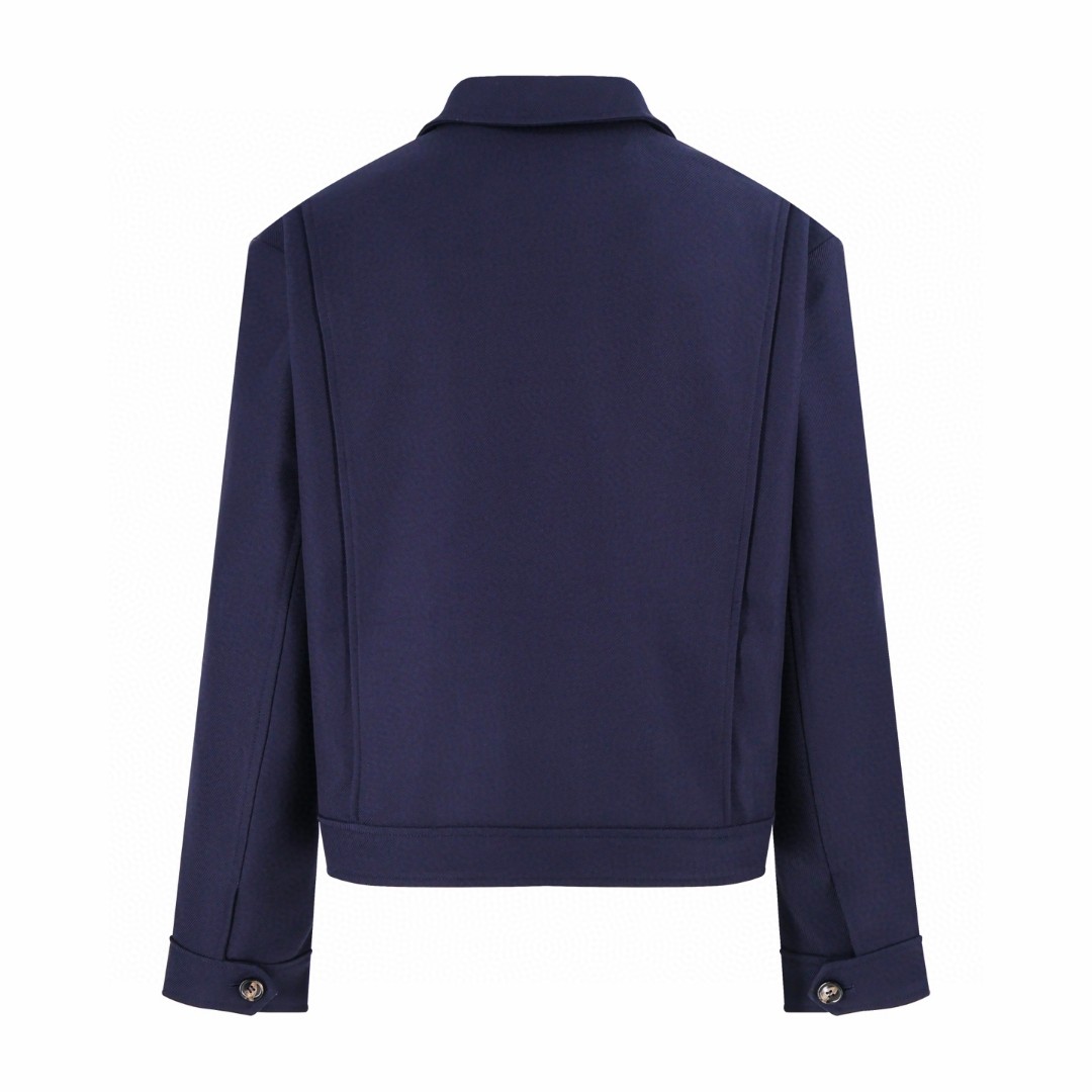 LOEWE 罗意威 羊毛西装外套 夹克 长袖 海军蓝 B5 H526Y07W33-5190