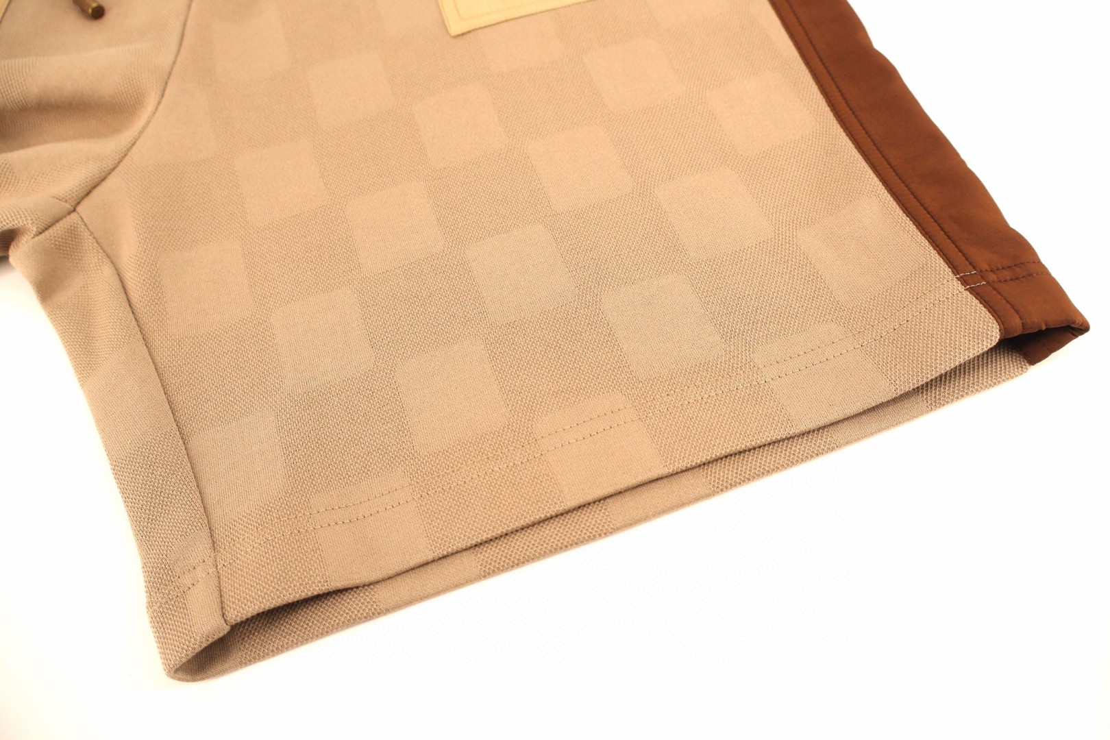 LOUIS VUITTON 路易威登 LV Nigo联名款 拼接撞色松紧腰短裤 休闲裤 五分裤 裤子 A7 1AIML5