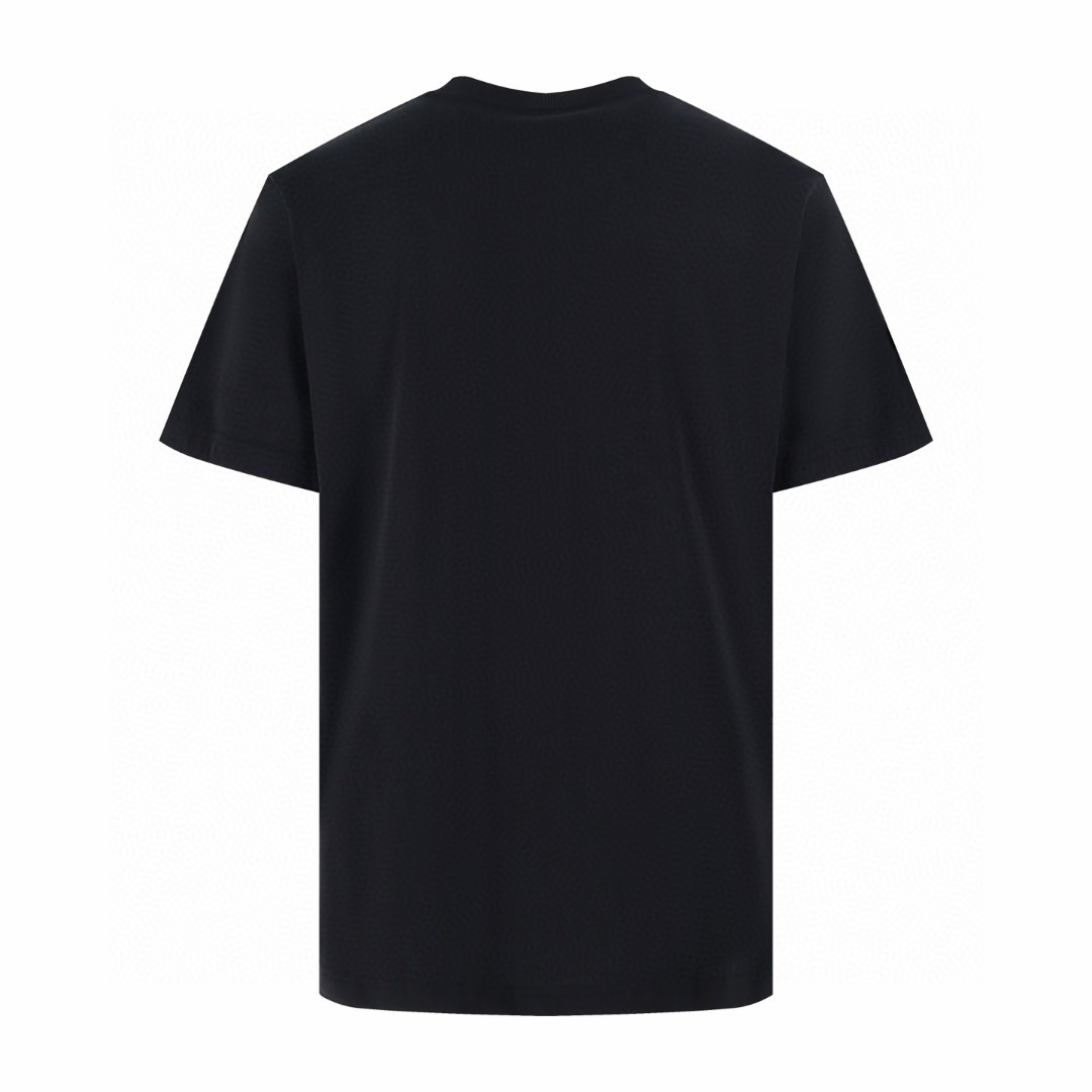 DIOR 迪奥 虚线刺绣圆领短袖 T恤 夏季 白色 黑色 A0 683J668B3036-C081