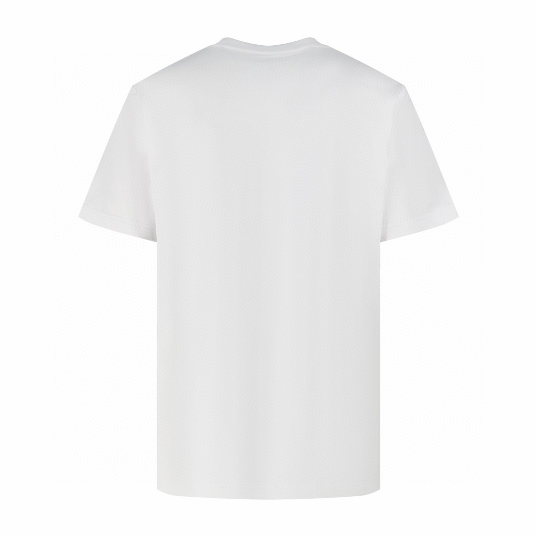 DIOR 迪奥 虚线刺绣圆领短袖 T恤 夏季 白色 黑色 A0 683J668B3036-C081