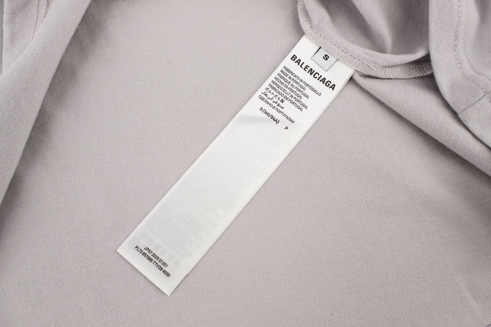 Balenciaga 巴黎世家 做旧串标织带长袖T恤 打底衫 A5 